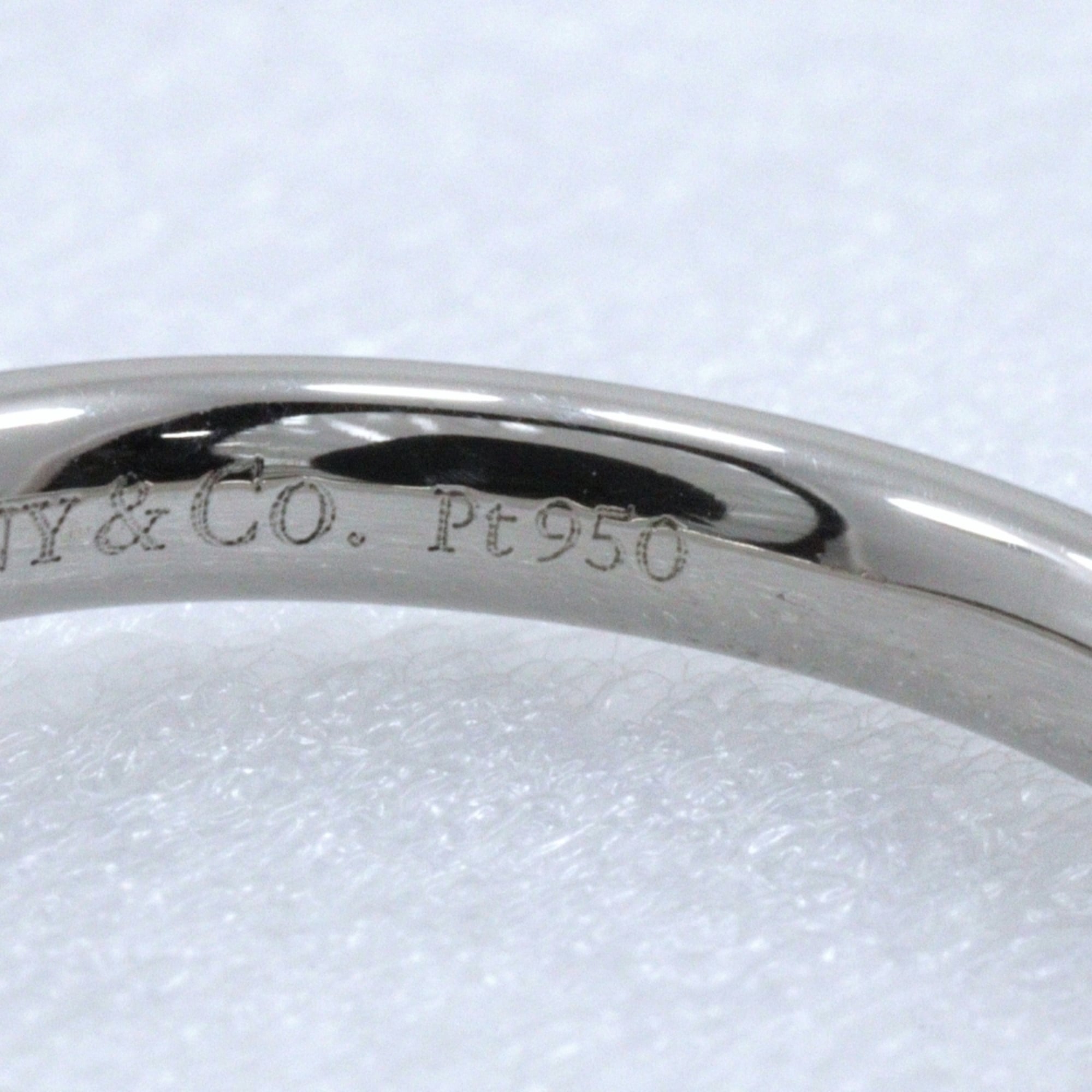 Tiffany Silver Platinum 950 Band Ring (Pre-Owned)