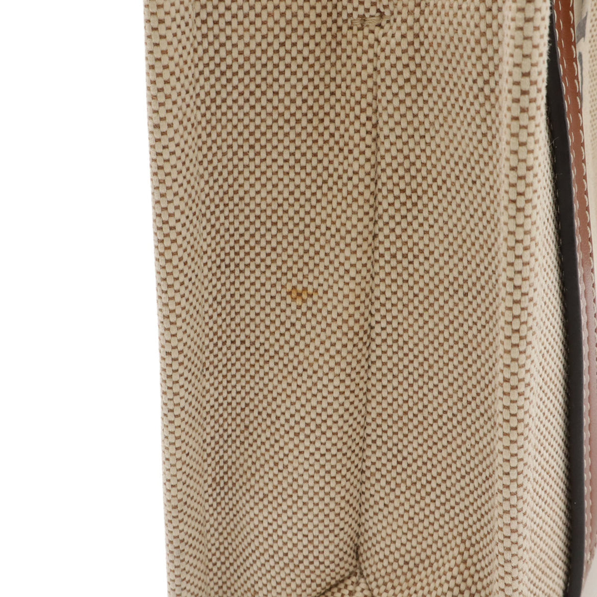 Chloé Beige Brown Canvas Leather Handbag Shoulder Bag Tote Bag (Pre-Owned)