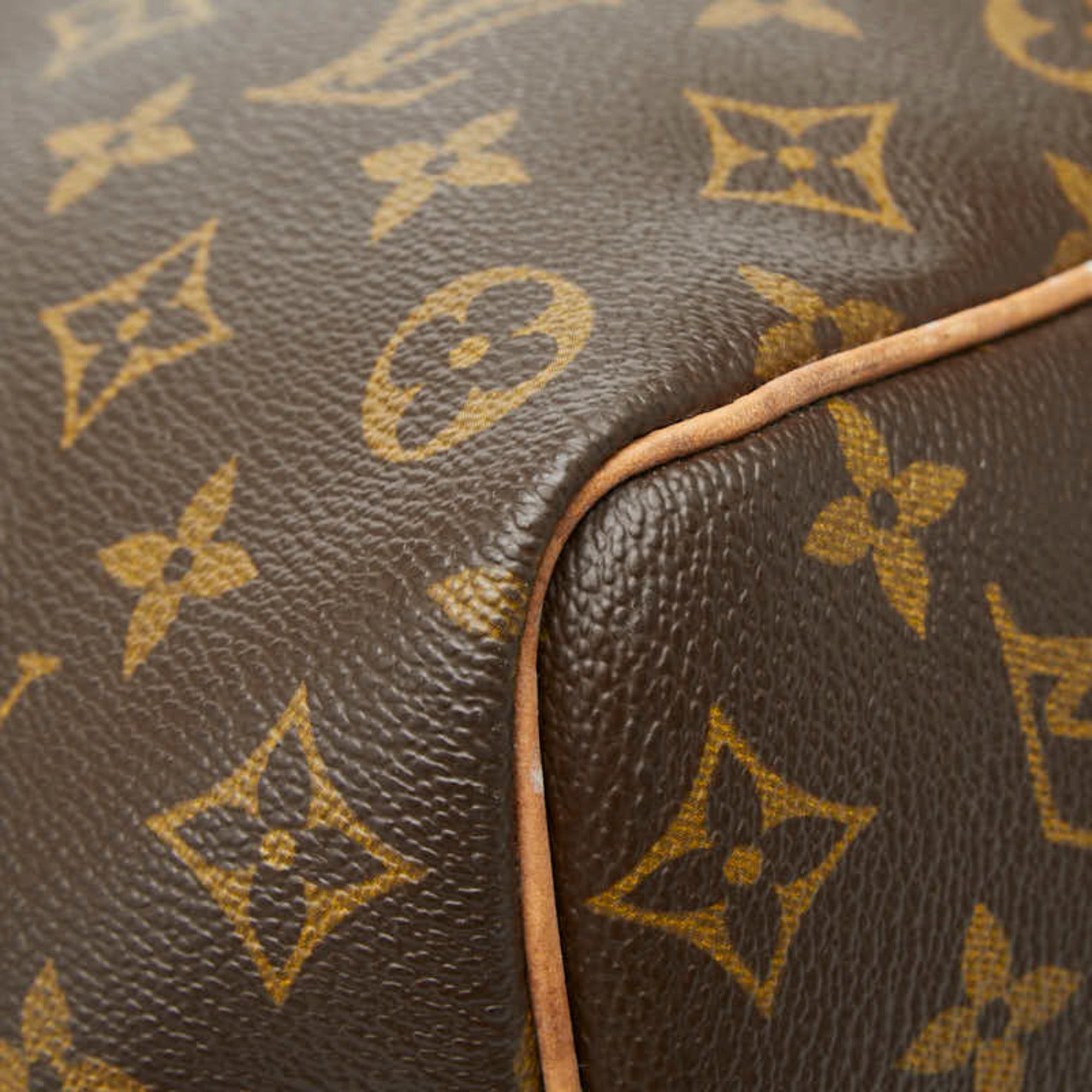 Louis Vuitton Brown Pvc Leather Boston Bag (Pre-Owned)