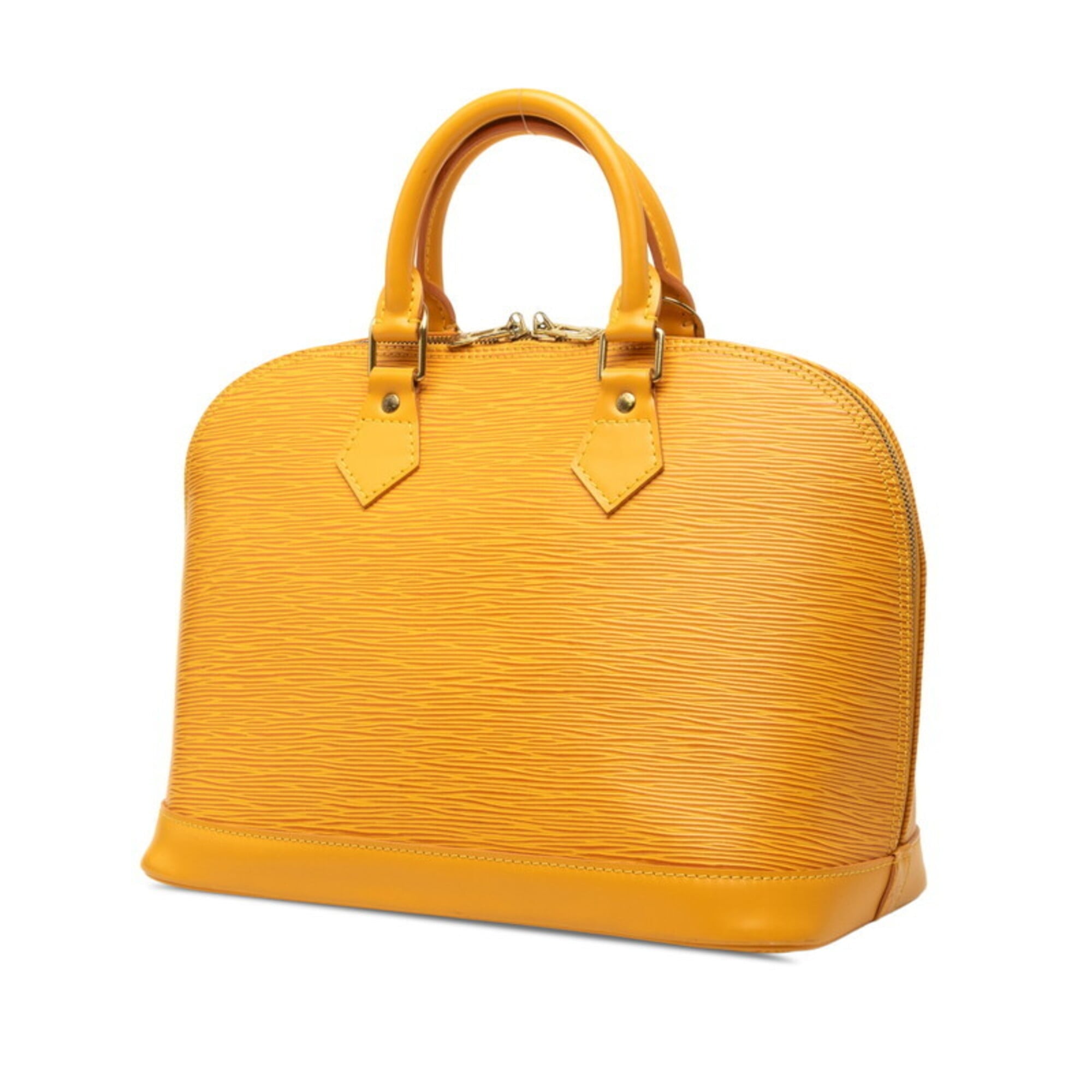 Louis Vuitton Yellow Leather Handbag (Pre-Owned)