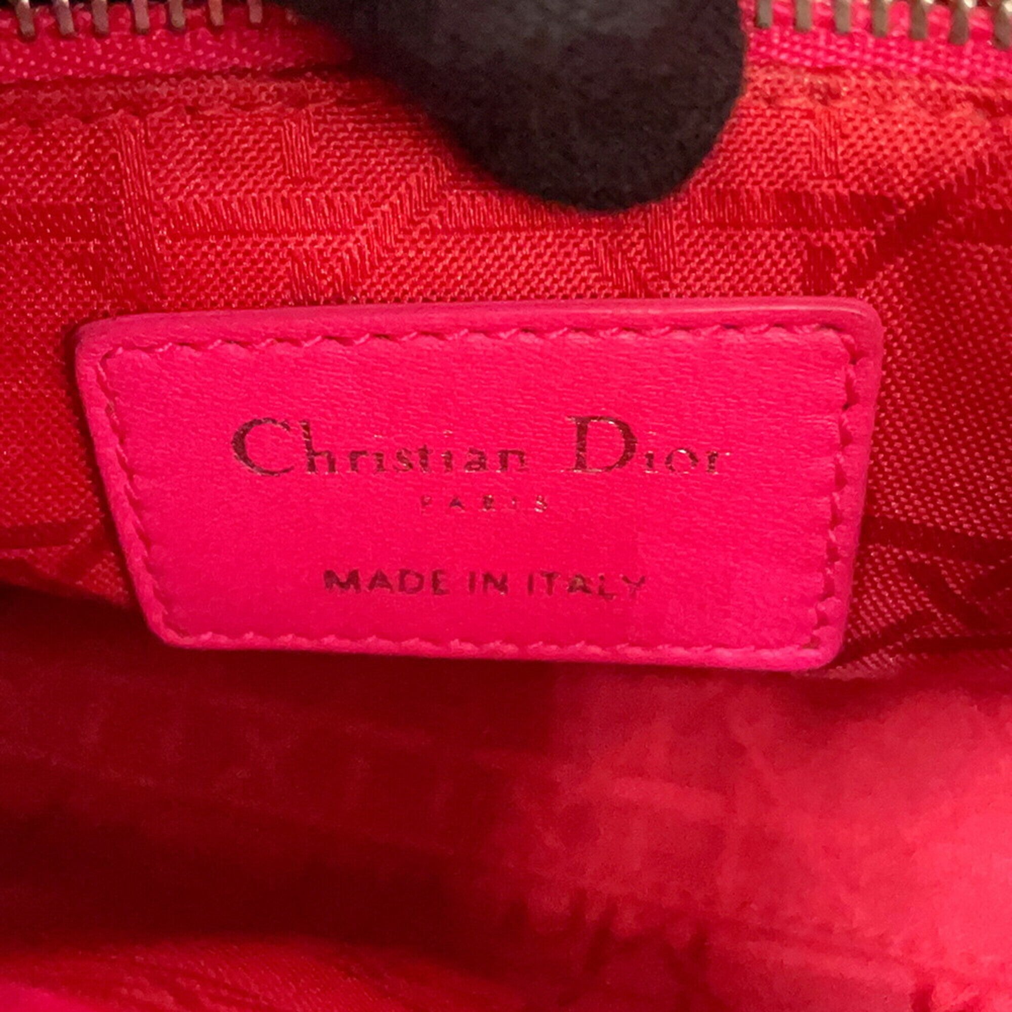 Christian Dior Pink Leather Handbag (Pre-Owned)