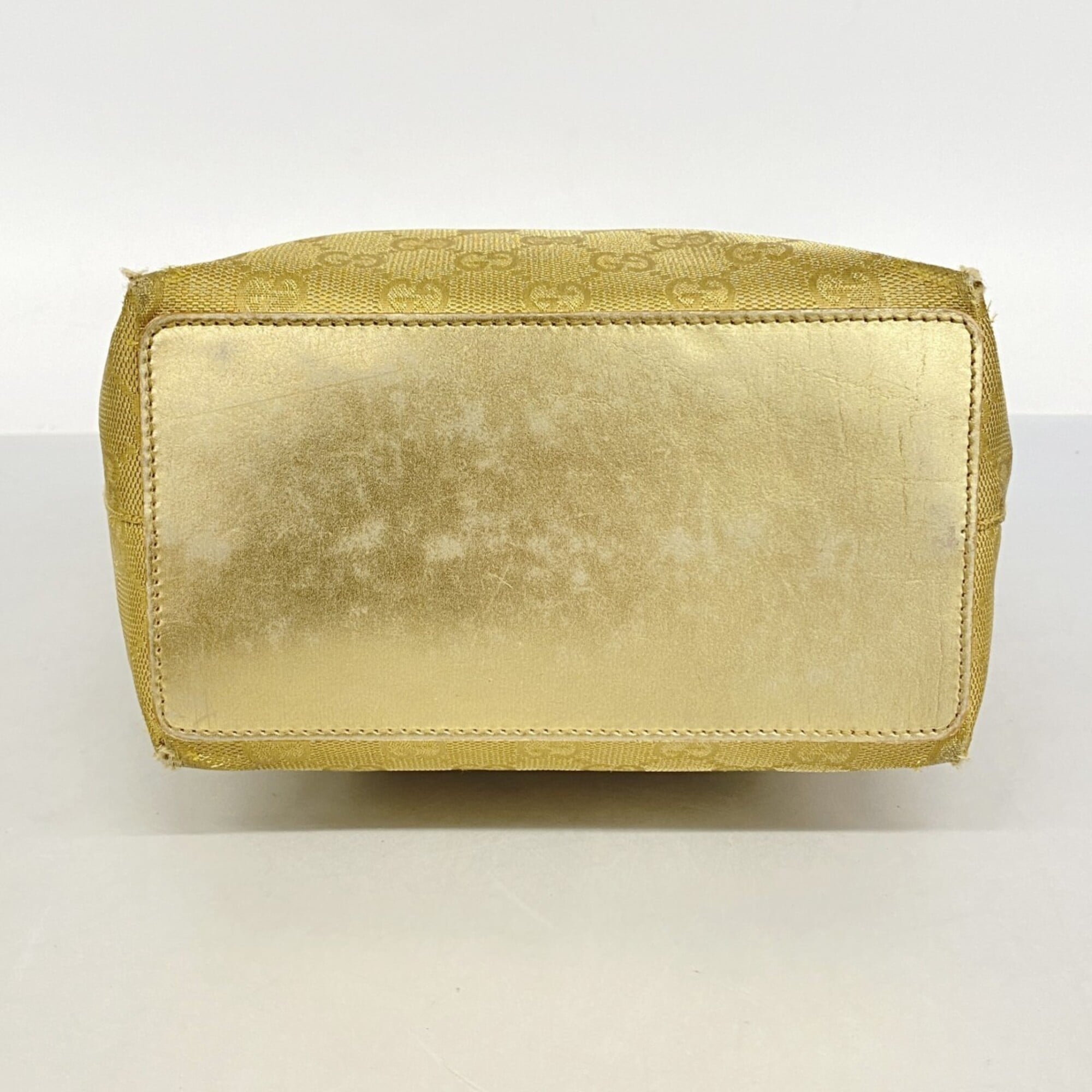 Gucci Gold Canvas Tote Bag (Pre-Owned)