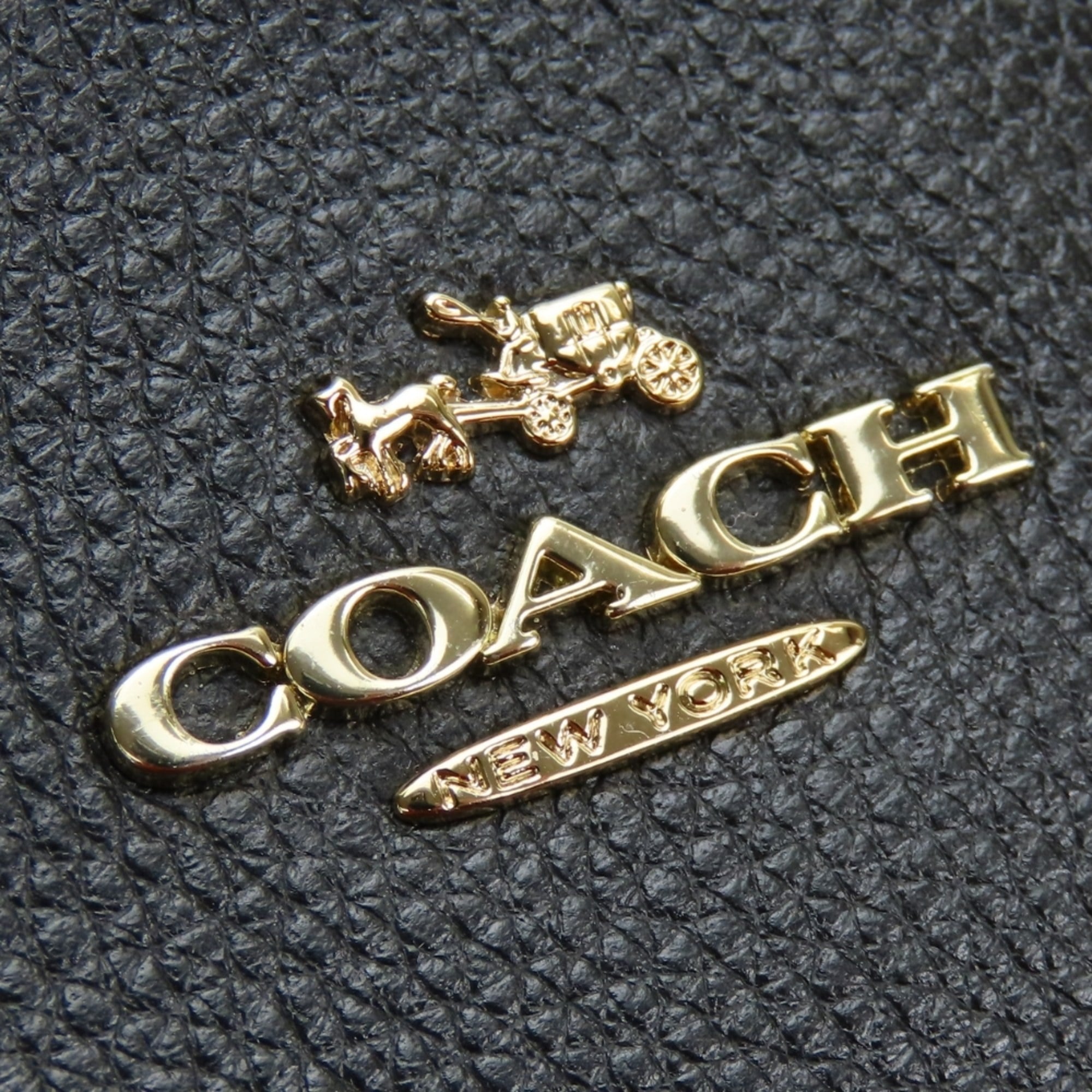 Coach Black Leather Tote Bag (Pre-Owned)