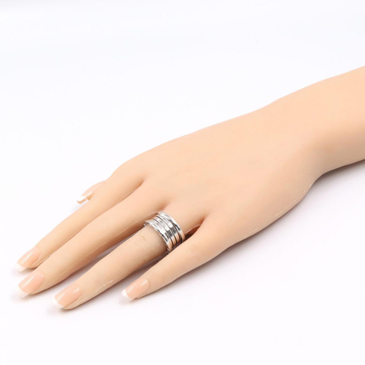 Bvlgari Silver White Gold (18K) Band Ring (Pre-Owned)