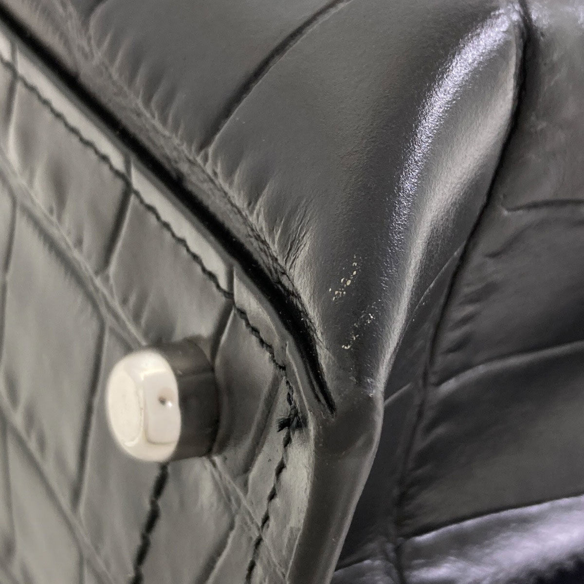 Coach Black Leather Handbag (Pre-Owned)