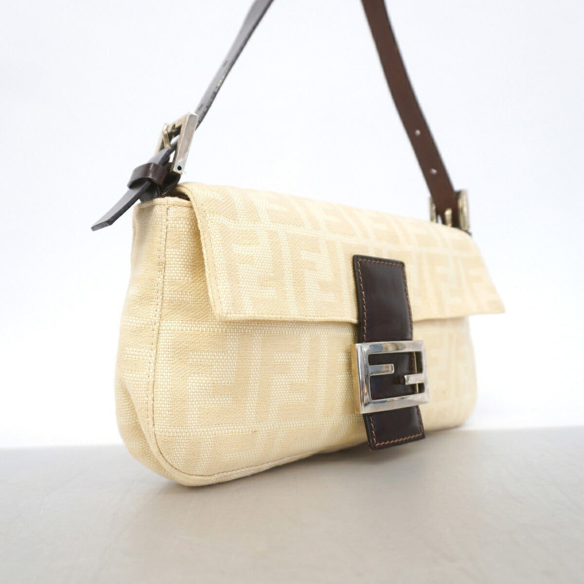 Fendi Beige Cotton Handbag (Pre-Owned)