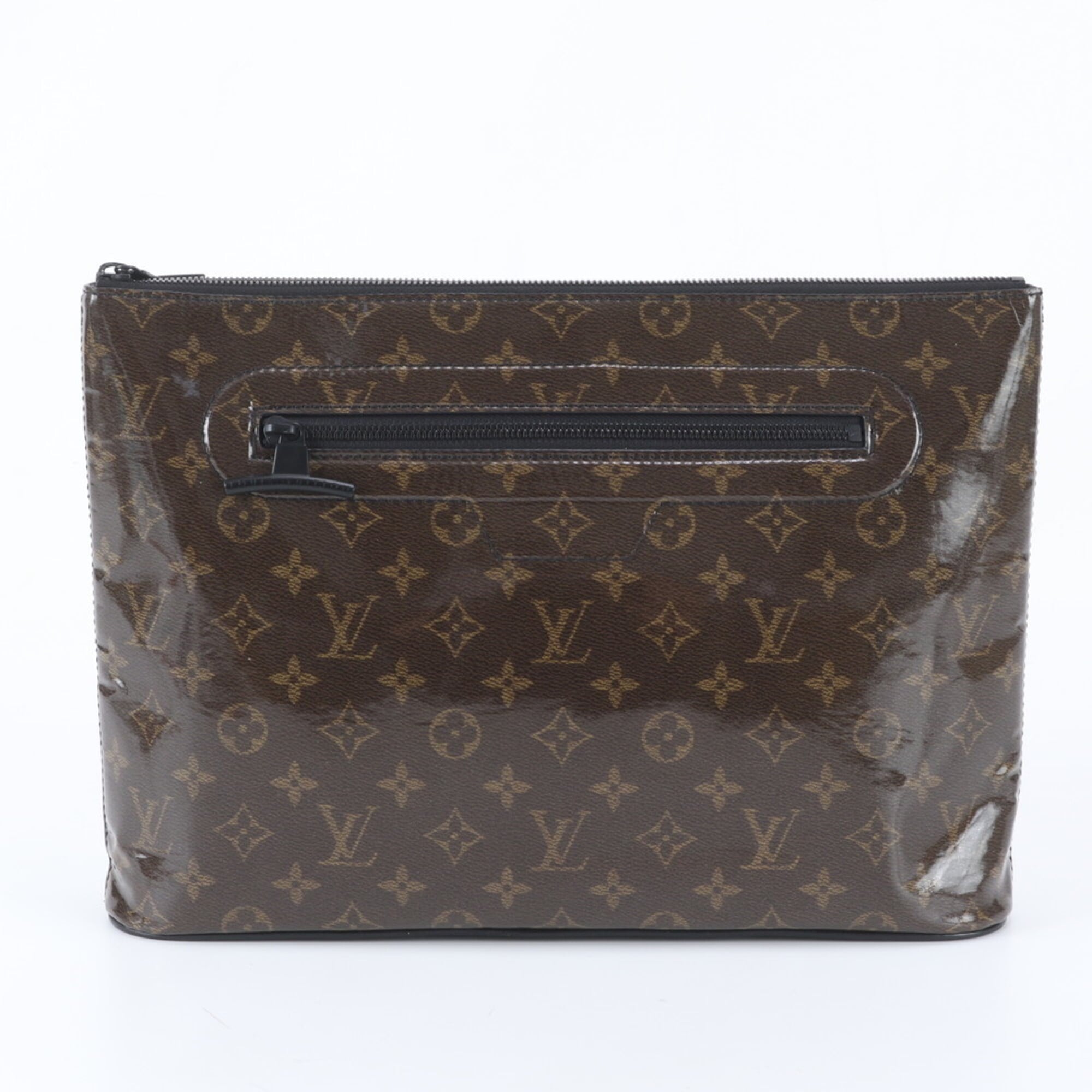 Louis Vuitton Dark Brown Clutch Bag Pochette (Pre-Owned)