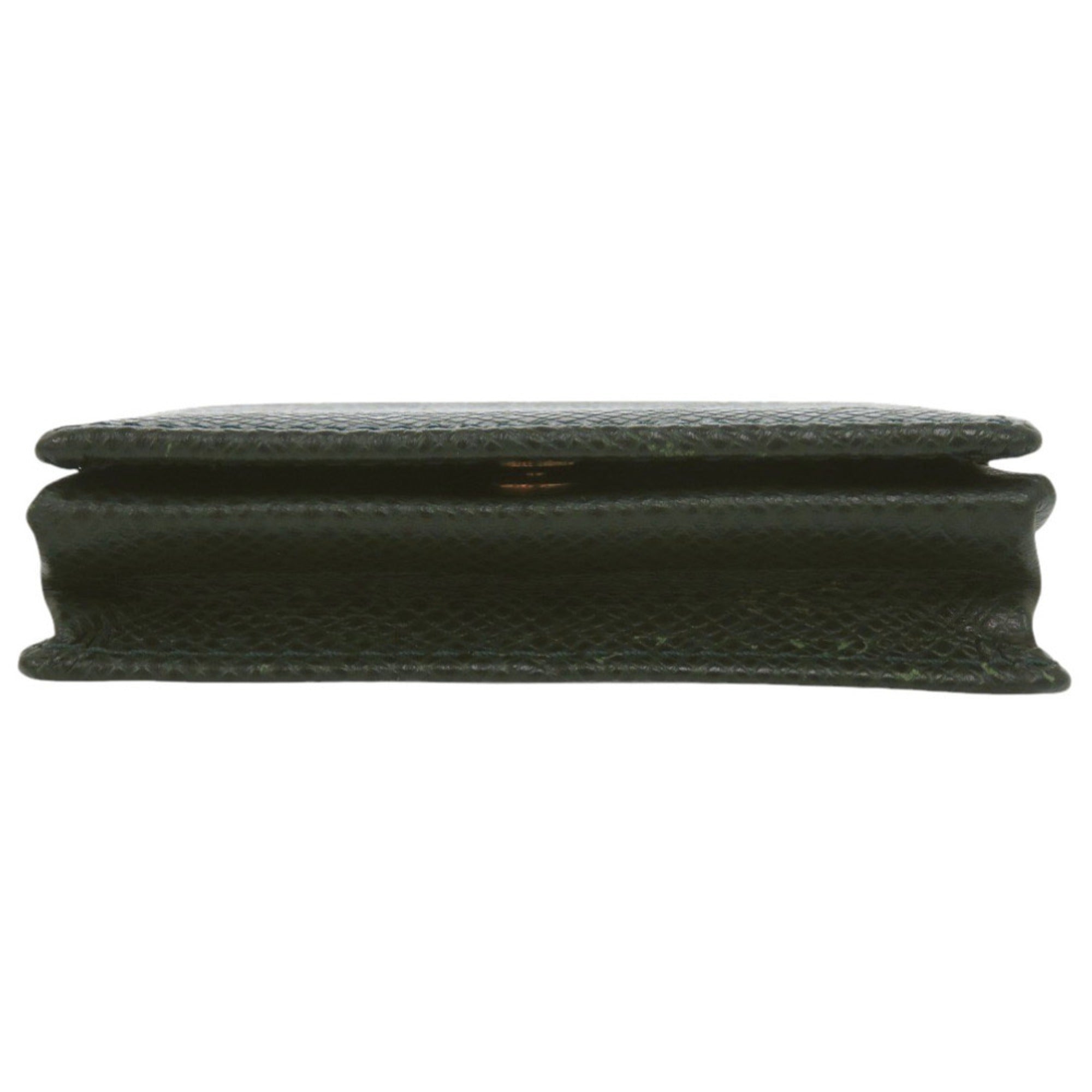 Louis Vuitton Green Taiga Leather Leather Coin Purse/Coin Case (Pre-Owned)