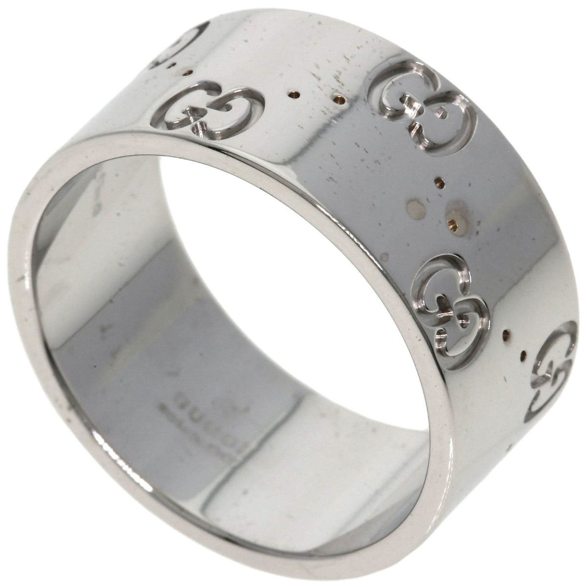 Gucci White Gold White Gold (18K) Band Ring (Pre-Owned)