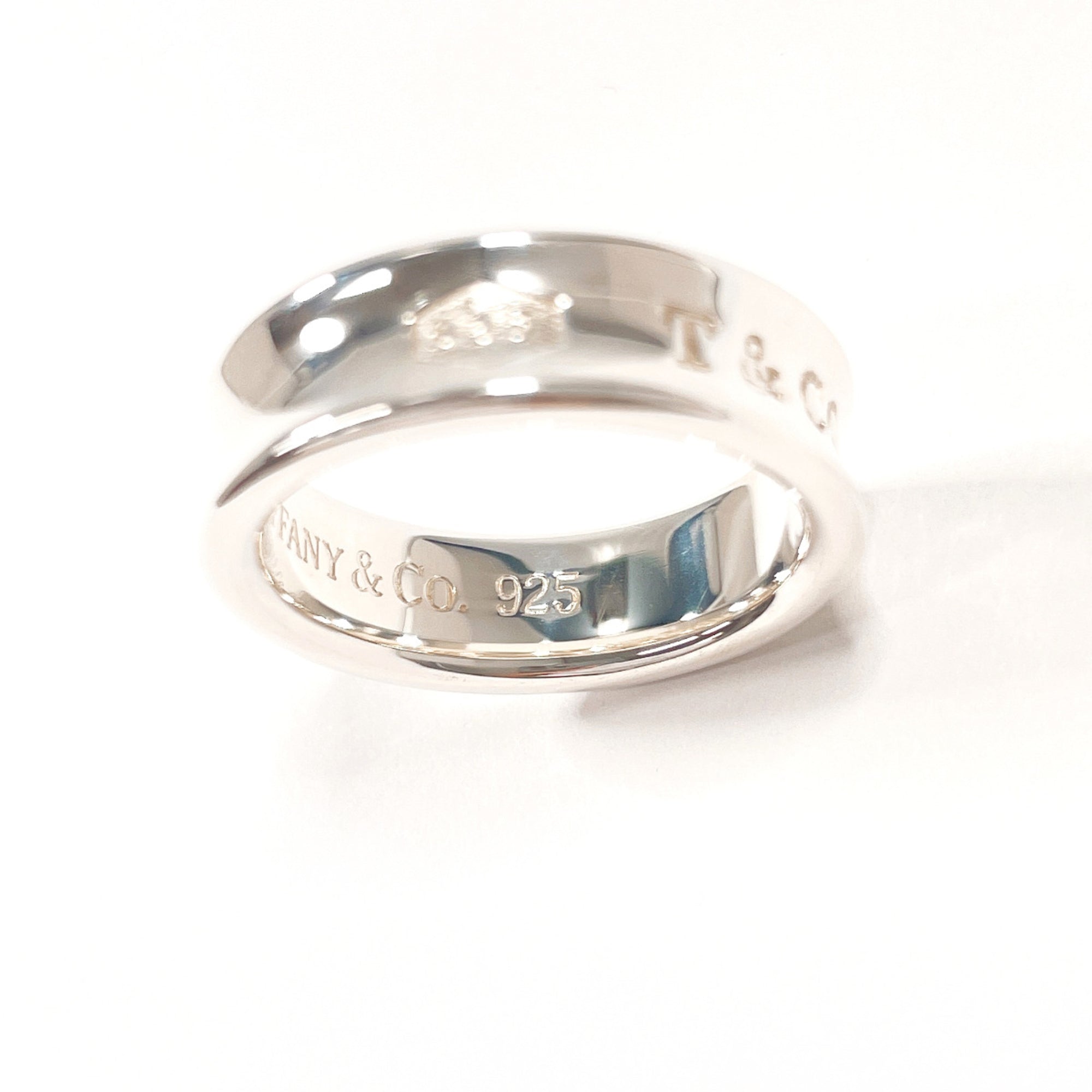 Tiffany Silver Silver 925 Band Ring (Pre-Owned)