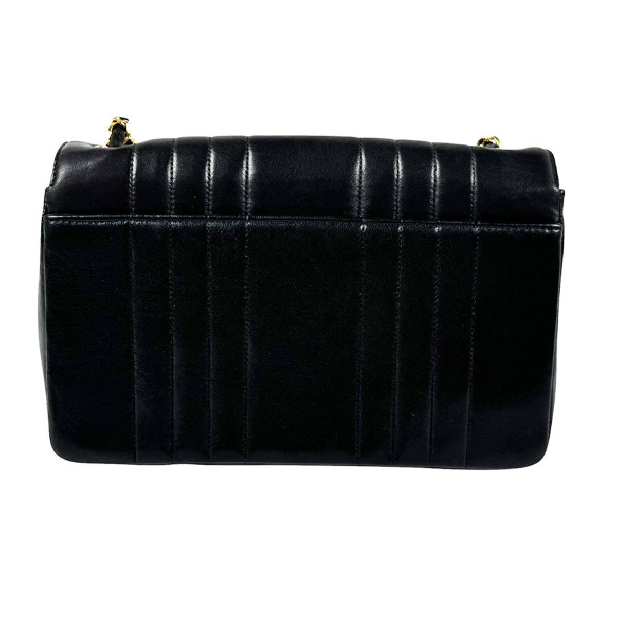 Chanel Black Leather Shoulder Bag (Pre-Owned)