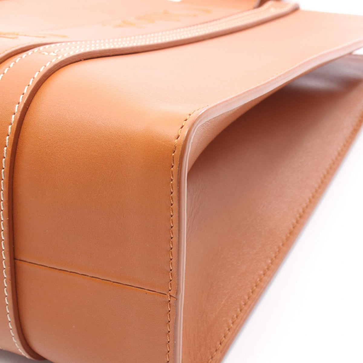 Chloé Brown Leather Handbag Tote Bag (Pre-Owned)