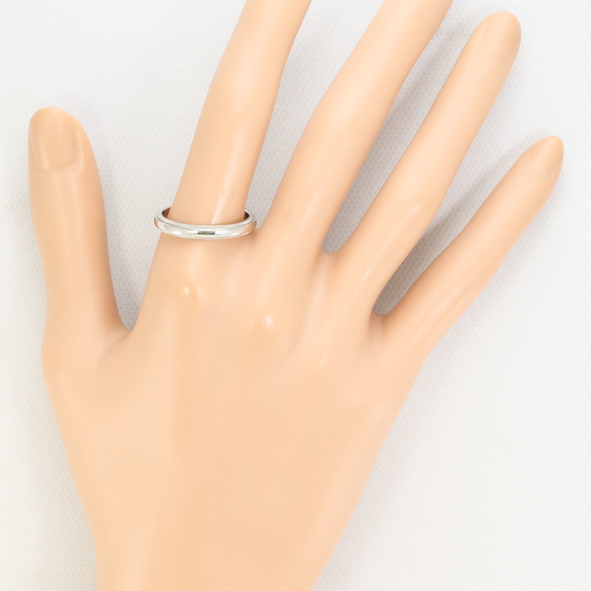 Tiffany Platinum Platinum 950 Band Ring (Pre-Owned)
