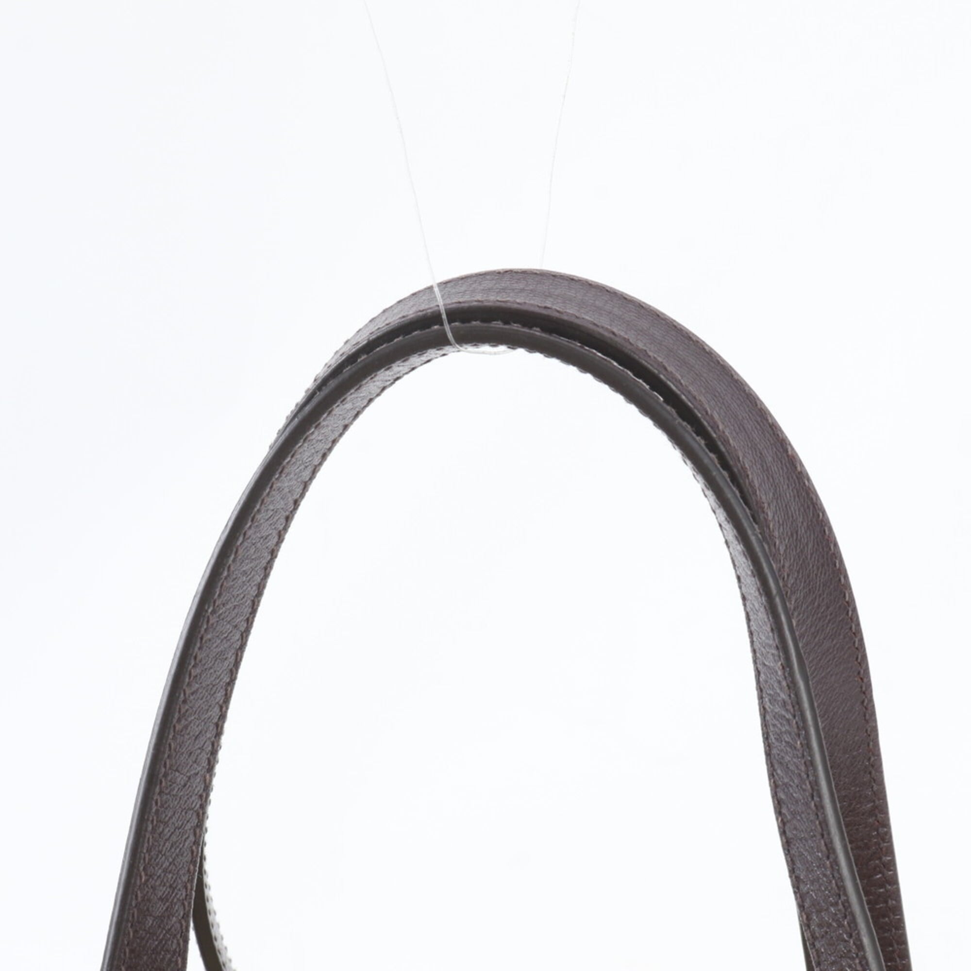 Prada Brown Yellow Nylon Leather Handbag Shoulder Bag Tote Bag (Pre-Owned)