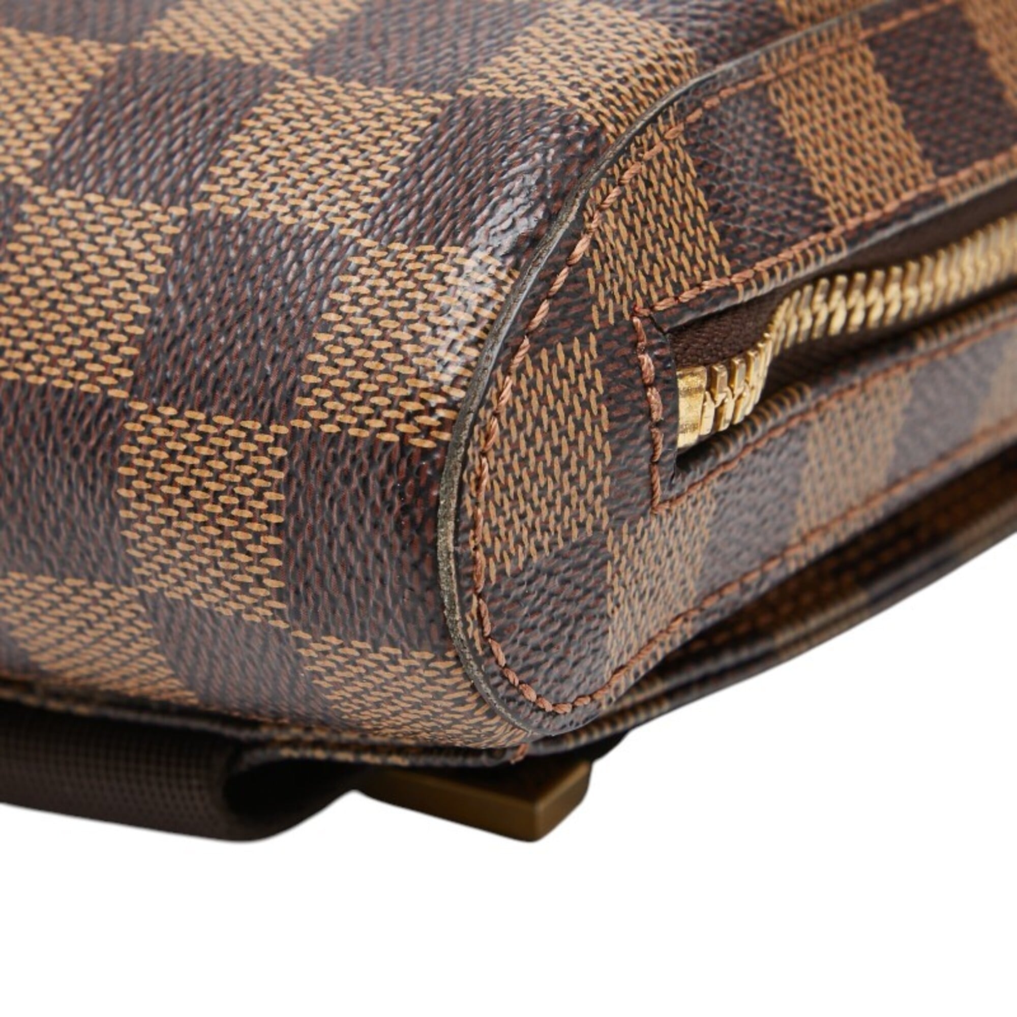 Louis Vuitton Brown Pvc Leather Sling Bag (Pre-Owned)