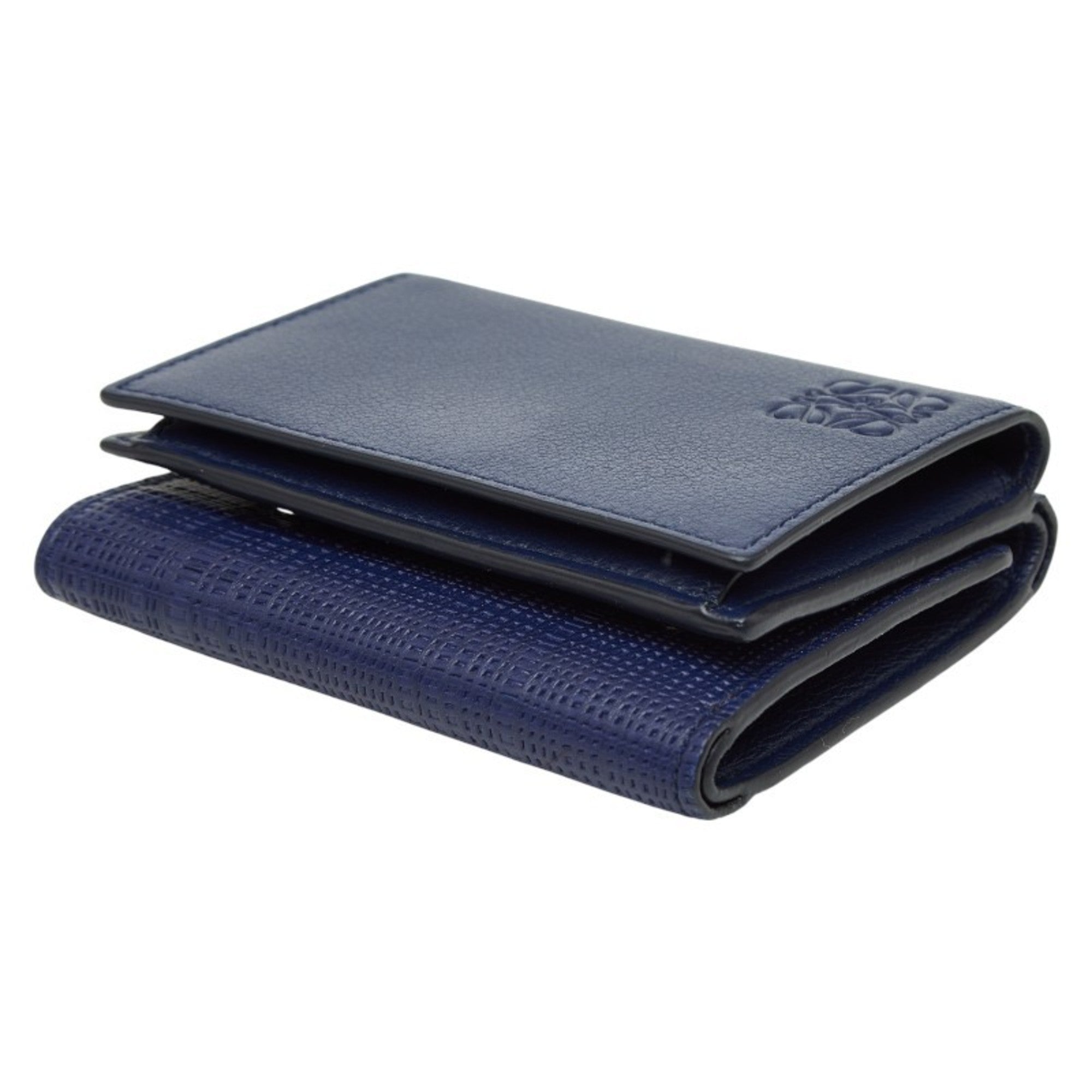 Loewe Blue Leather Wallet (Tri-Fold) (Pre-Owned)
