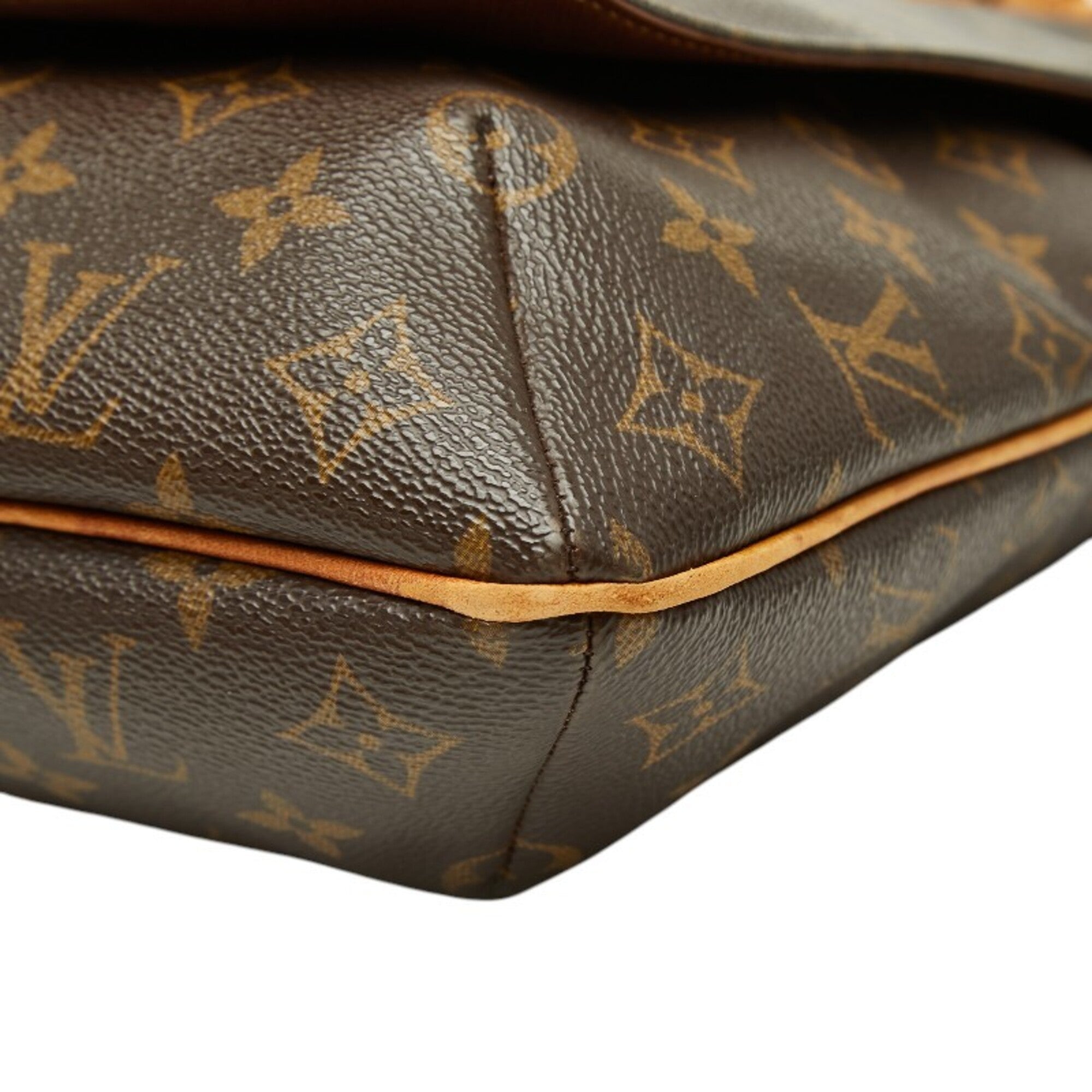 Louis Vuitton Brown Pvc Leather Shoulder Bag (Pre-Owned)