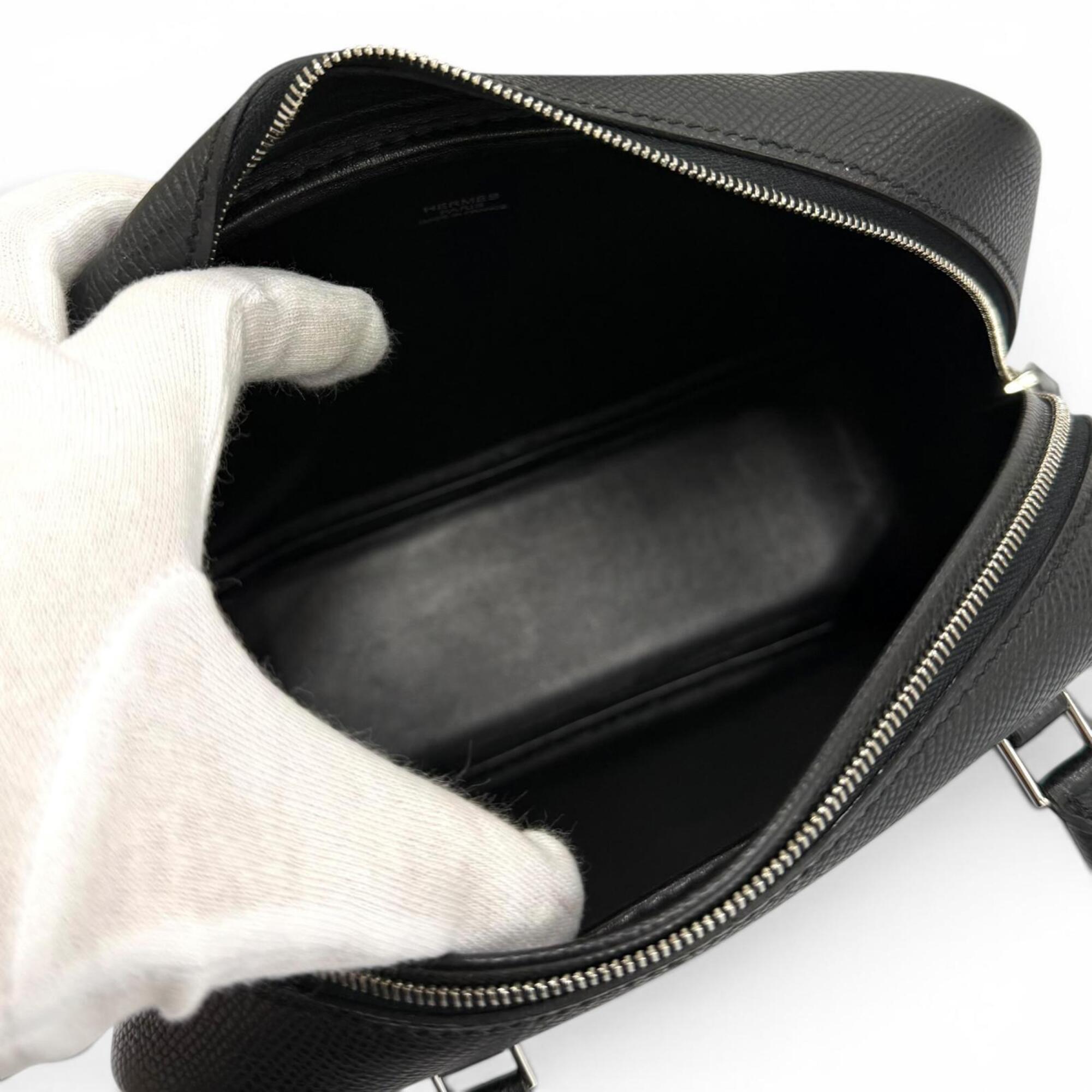 Hermes Black Epsom Leather Handbag (Pre-Owned)