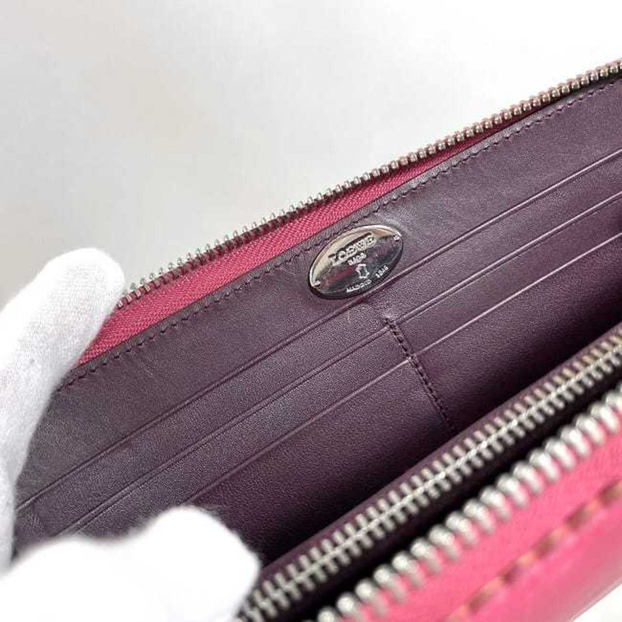 Loewe Pink Nappa Leather Long Wallet (Bi-Fold) (Pre-Owned)