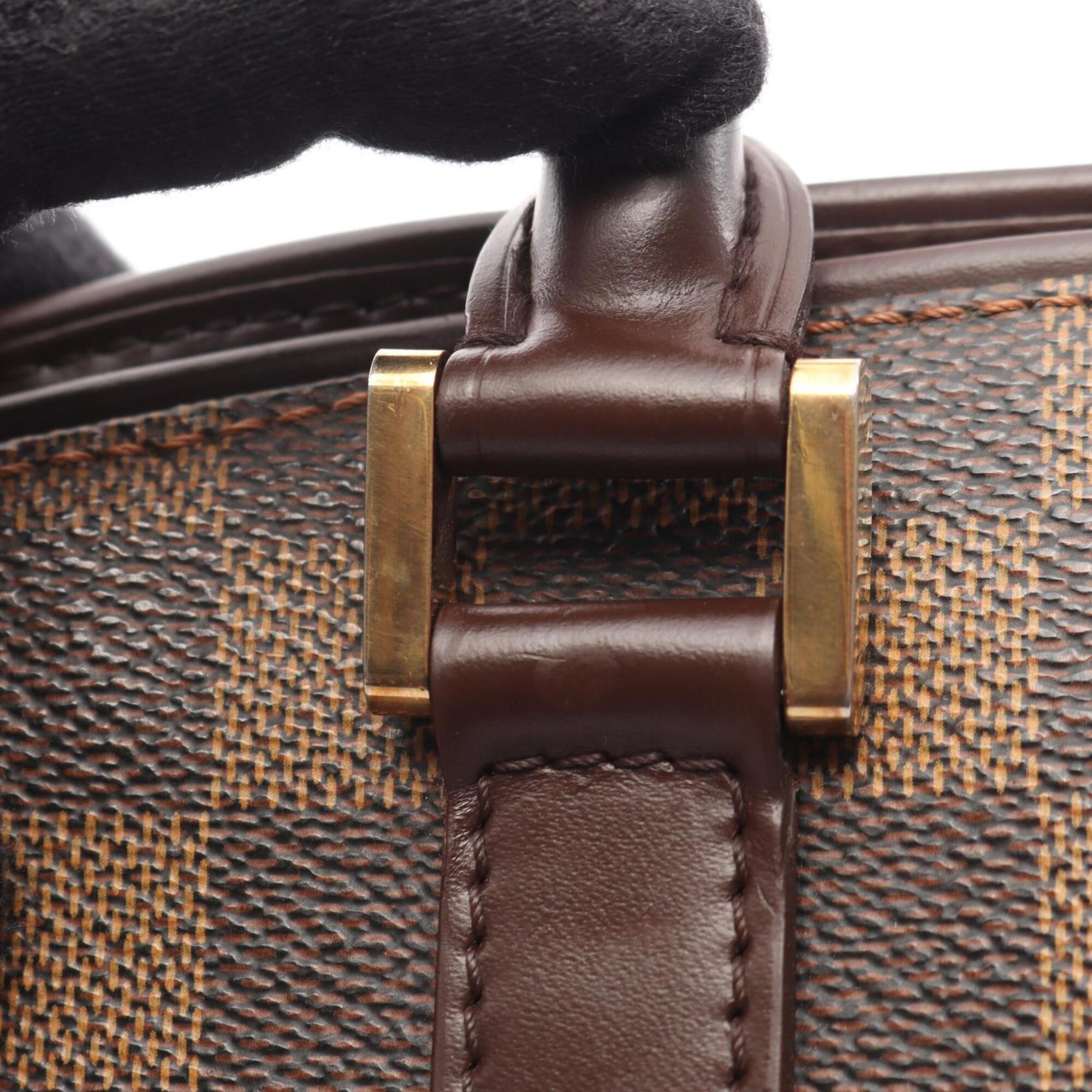 Louis Vuitton Brown Coated Canvas Leather Handbag (Pre-Owned)