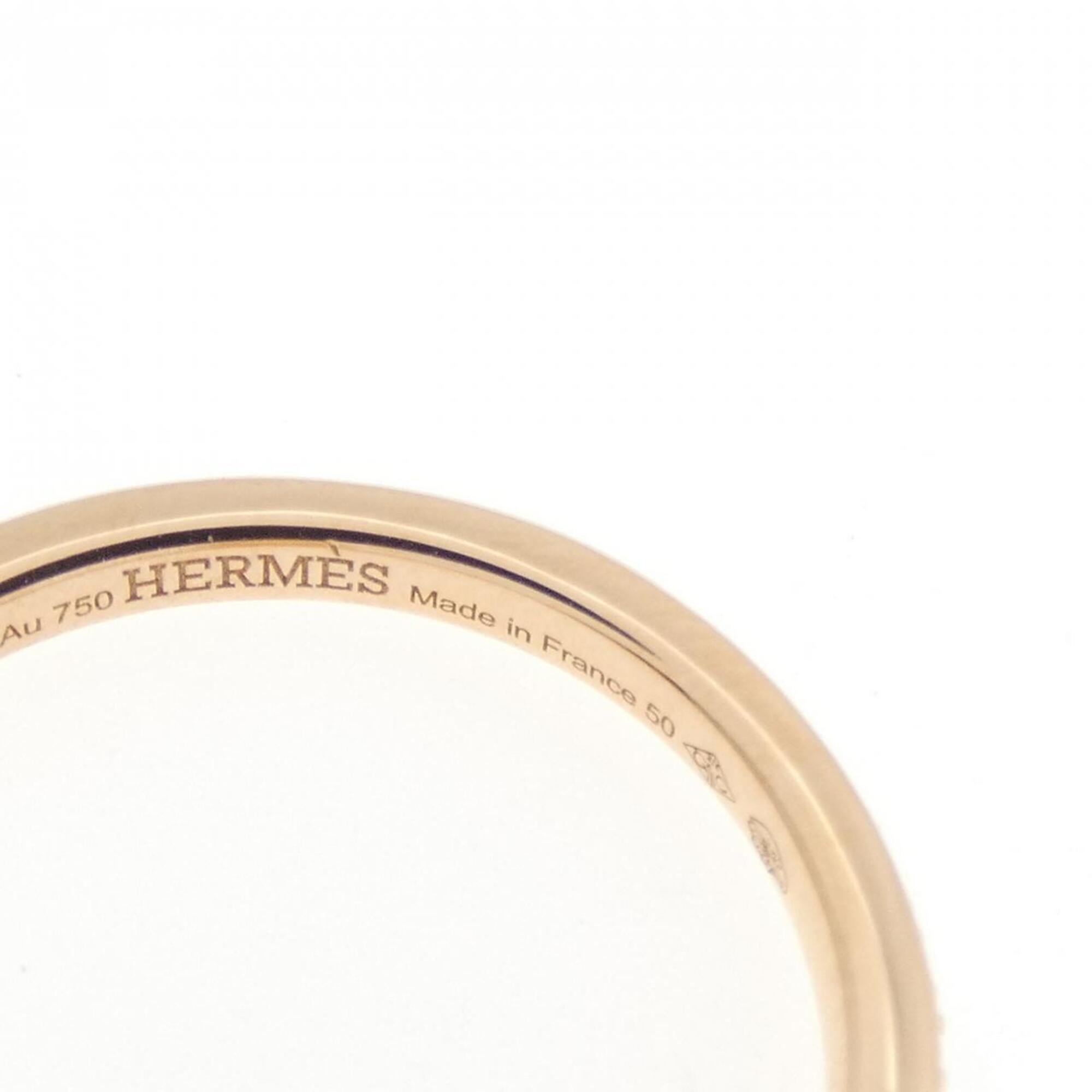 Hermes Pink Gold (18K) Band Ring (Pre-Owned)