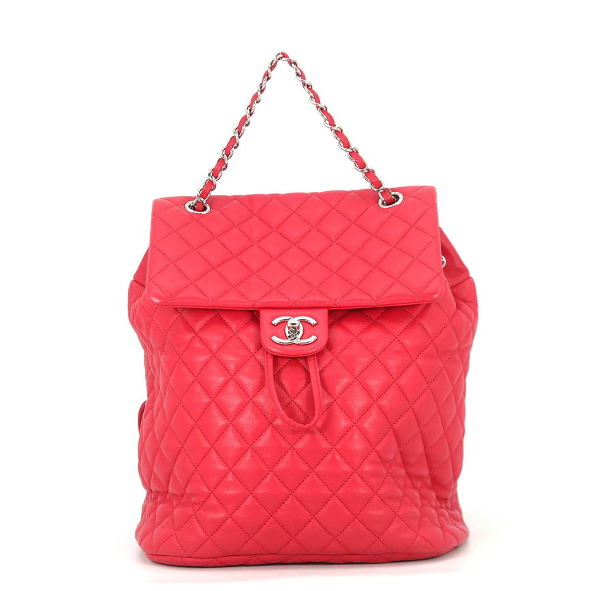 Chanel Red Color Backpack Handbag (Pre-Owned)