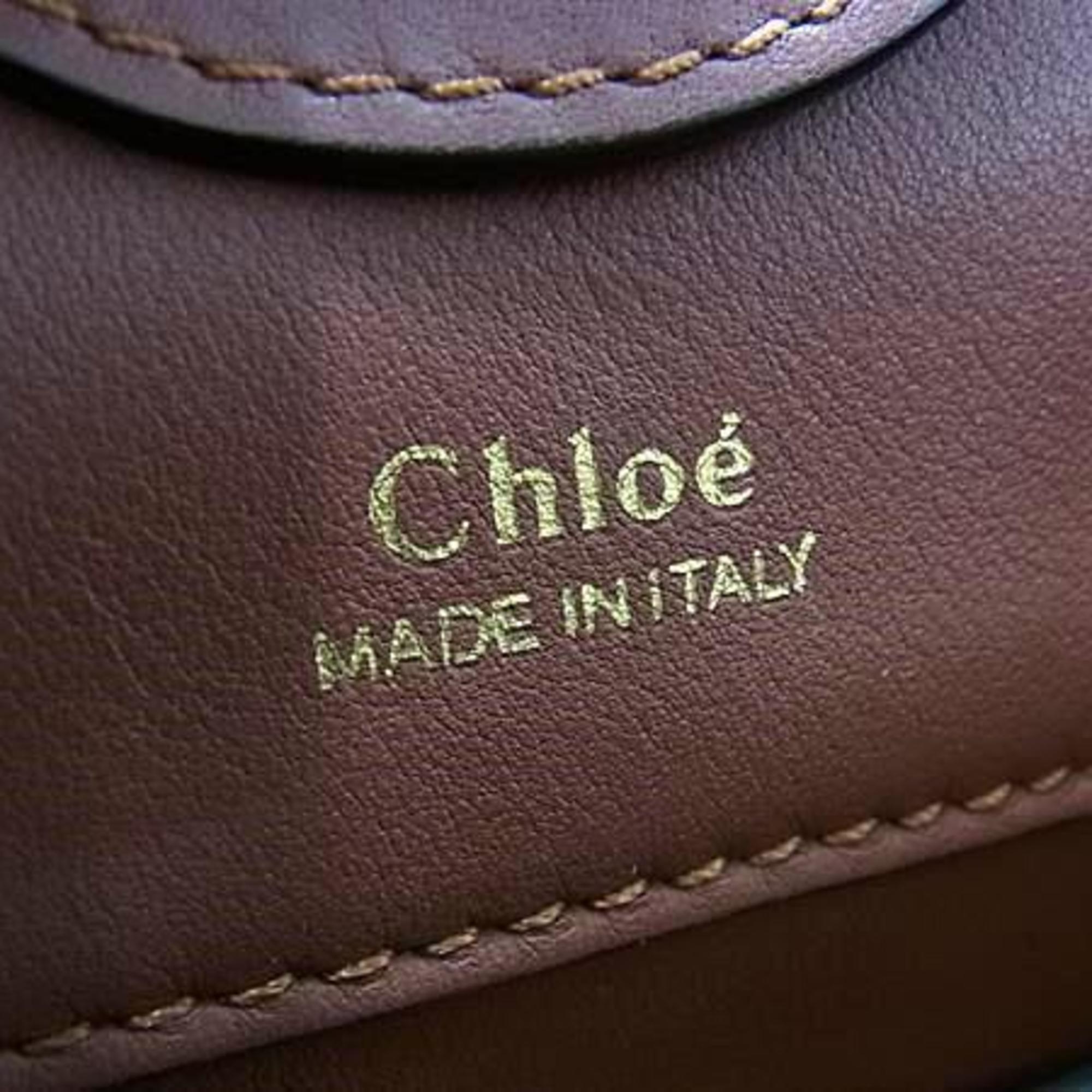 Chloé Brown Leather Handbag Shoulder Bag (Pre-Owned)