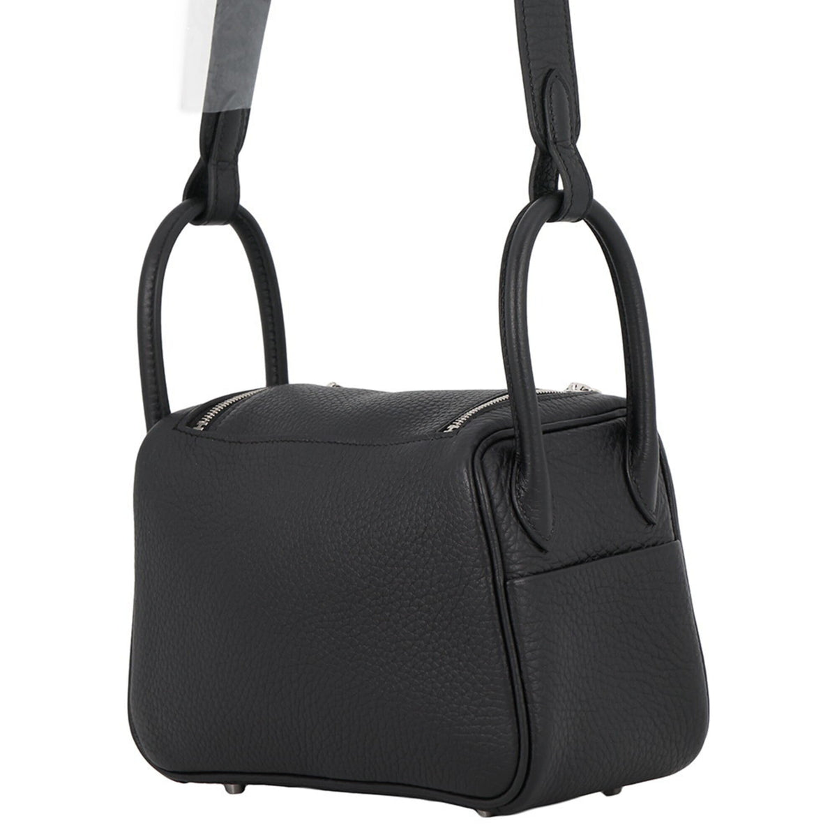 Hermes Black Taurillon Clemence Leather Handbag Shoulder Bag (Pre-Owned)