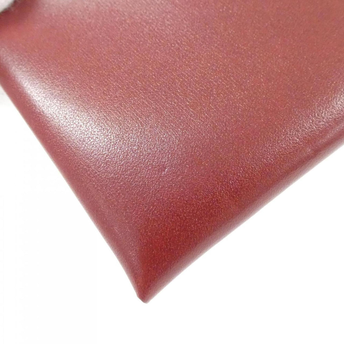 Hermes Rouge H Leather Coin Purse/Coin Case (Pre-Owned)