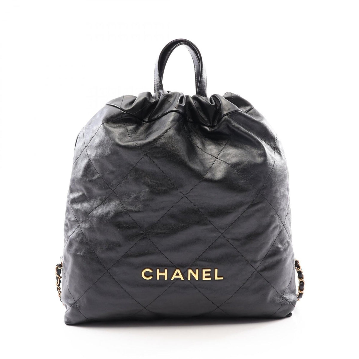 Chanel Black Leather Backpack (Pre-Owned)