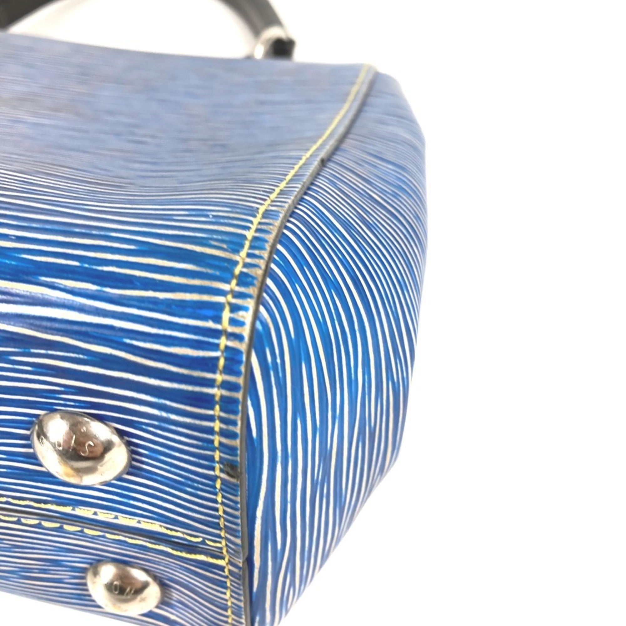 Louis Vuitton Blue Epi Leather Handbag Shoulder Bag (Pre-Owned)