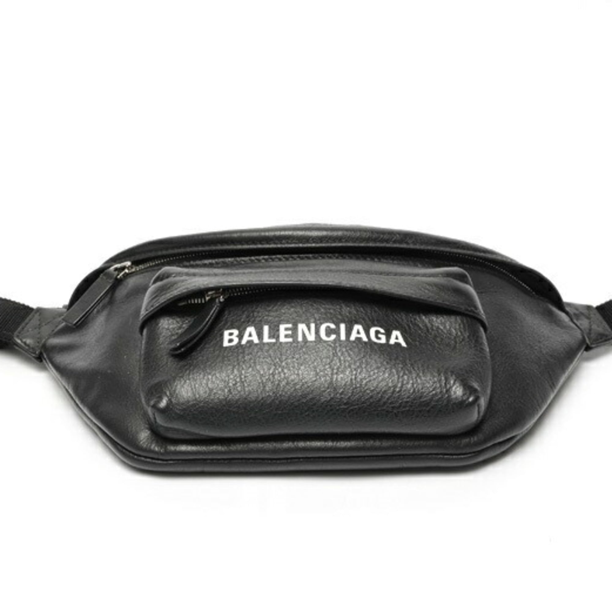 Balenciaga Black Leather Fanny Pack (Pre-Owned)