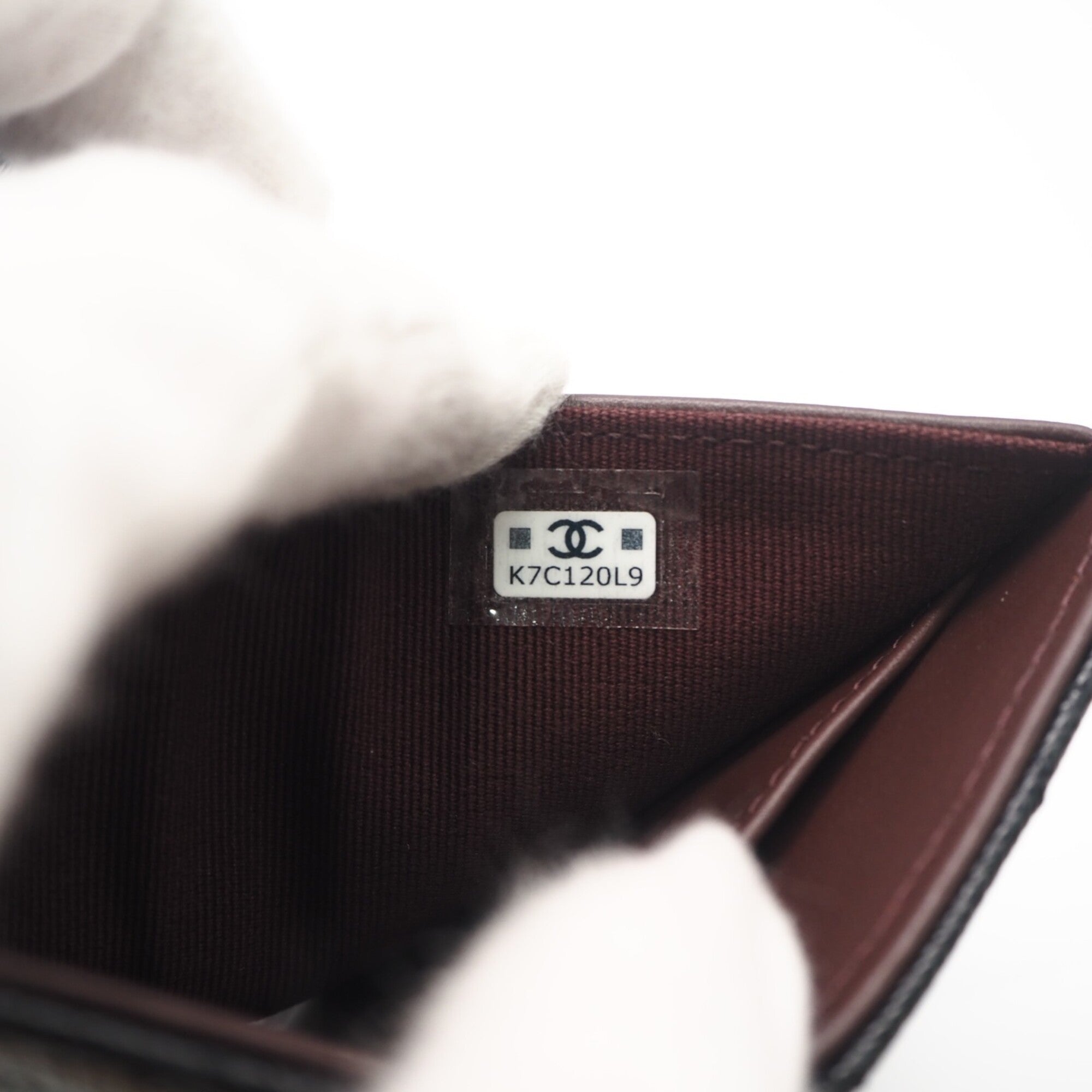 Chanel Matelasse Black Grained Calfskin Wallet (Tri-Fold) (Pre-Owned)