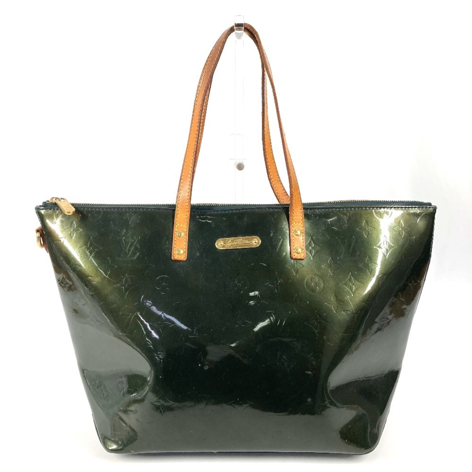 Louis Vuitton Blue Nuit Green Monogram Vernis Canvas Shoulder Bag Tote Bag (Pre-Owned)