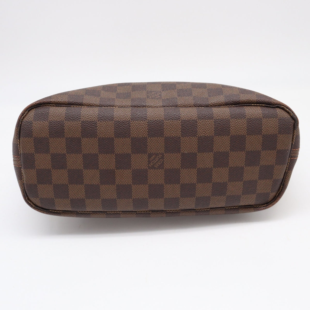 Louis Vuitton Beige Brown Coated Canvas Leather Handbag (Pre-Owned)