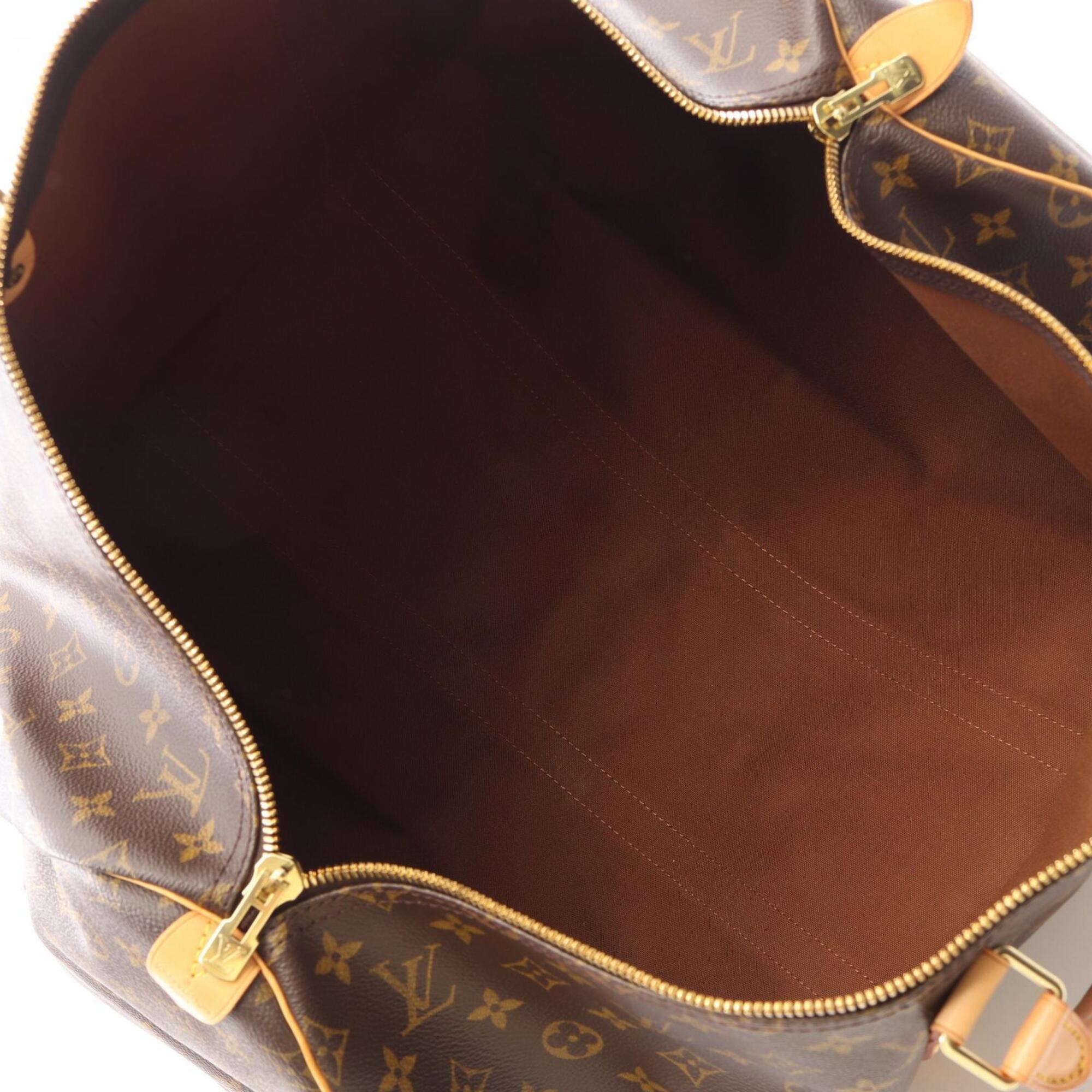 Louis Vuitton Brown Monogram Pvc Coated Canvas Leather Boston Bag Handbag (Pre-Owned)