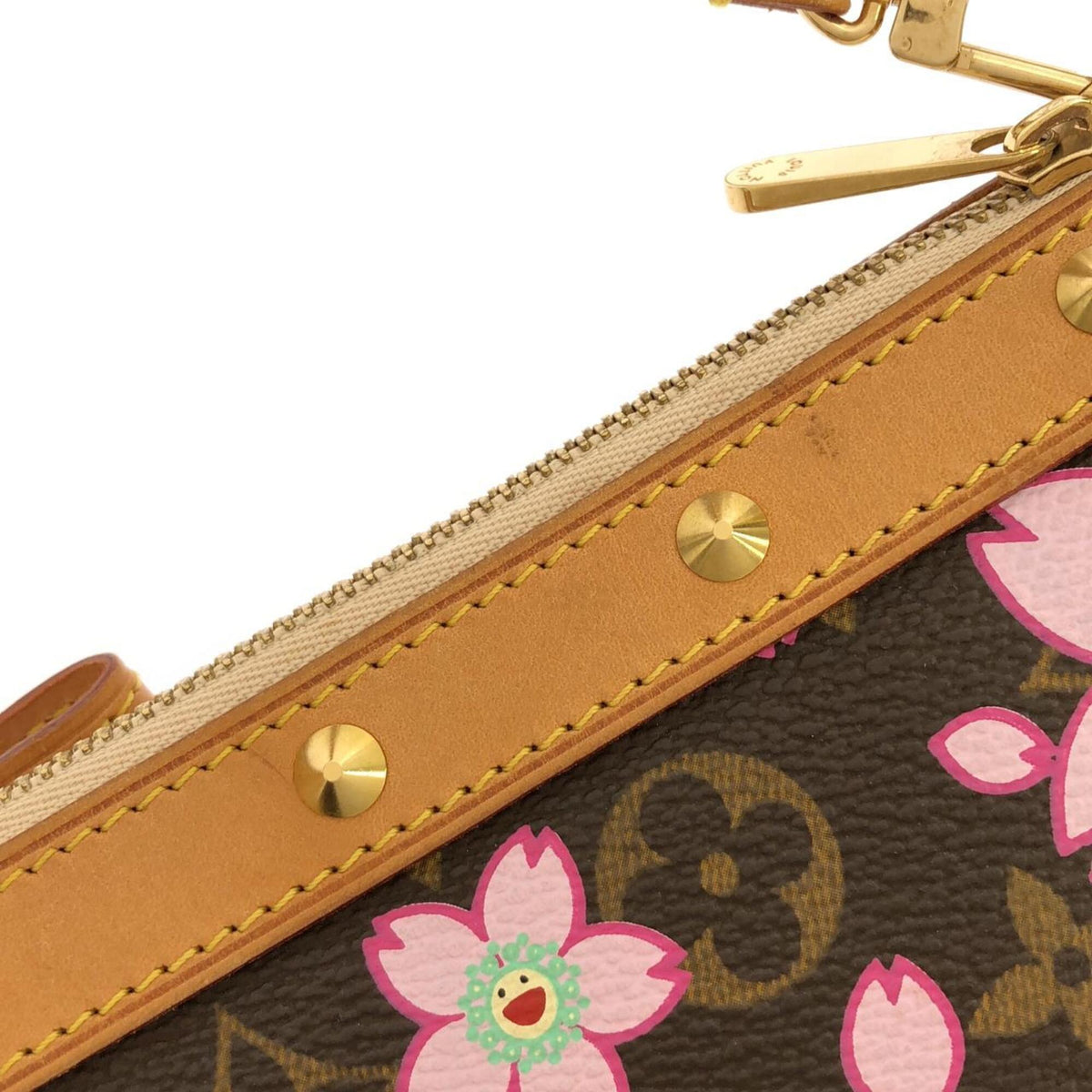Louis Vuitton Marron Monogram Coated Canvas Pochette Pouch (Pre-Owned)