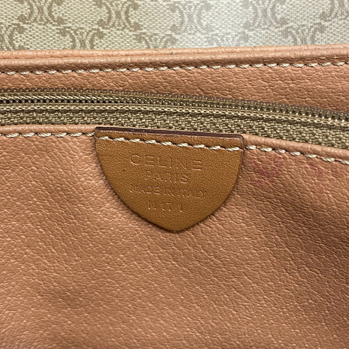 Celine Beige Brown Pvc Shoulder Bag (Pre-Owned)