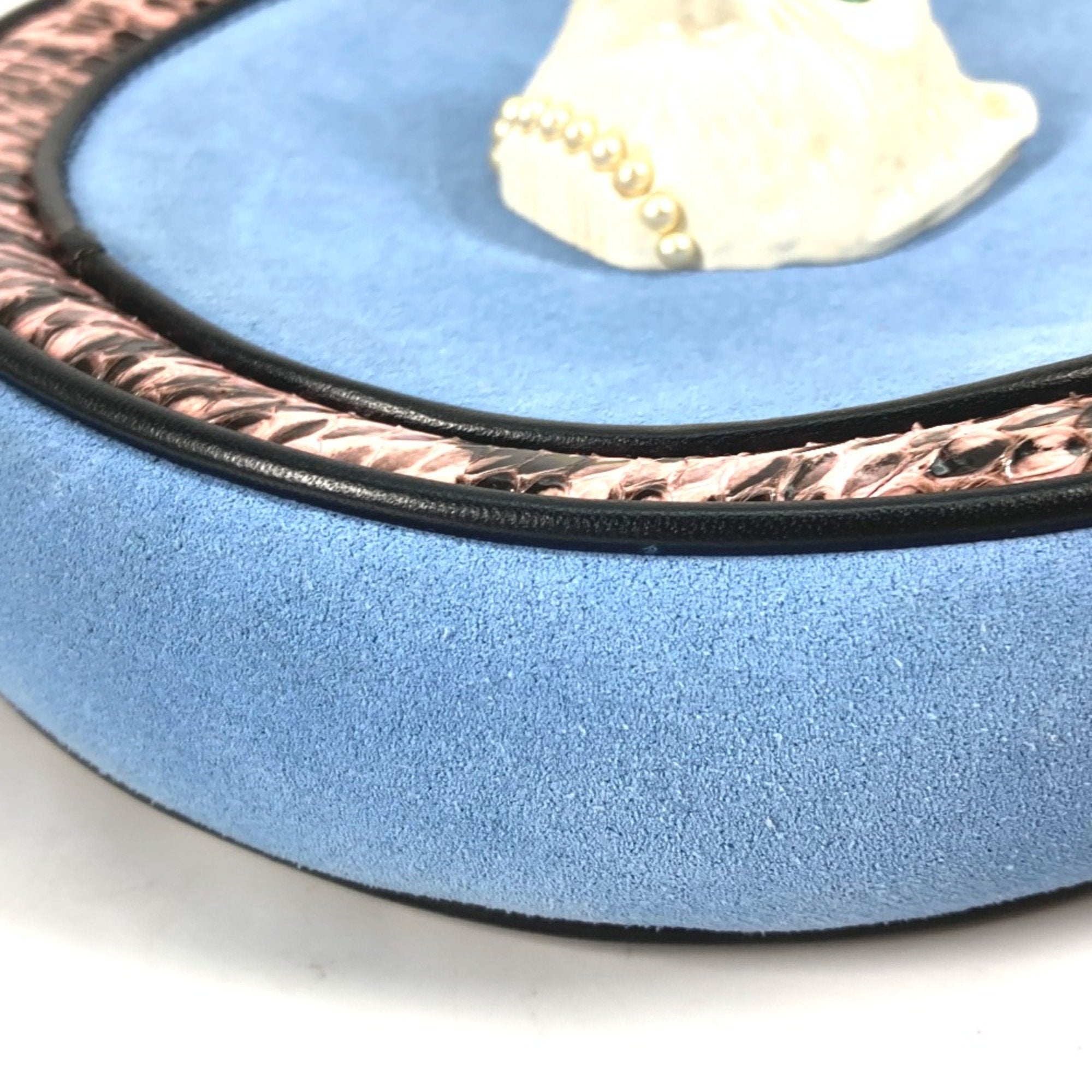 Gucci Blue Leather Shoulder Bag (Pre-Owned)