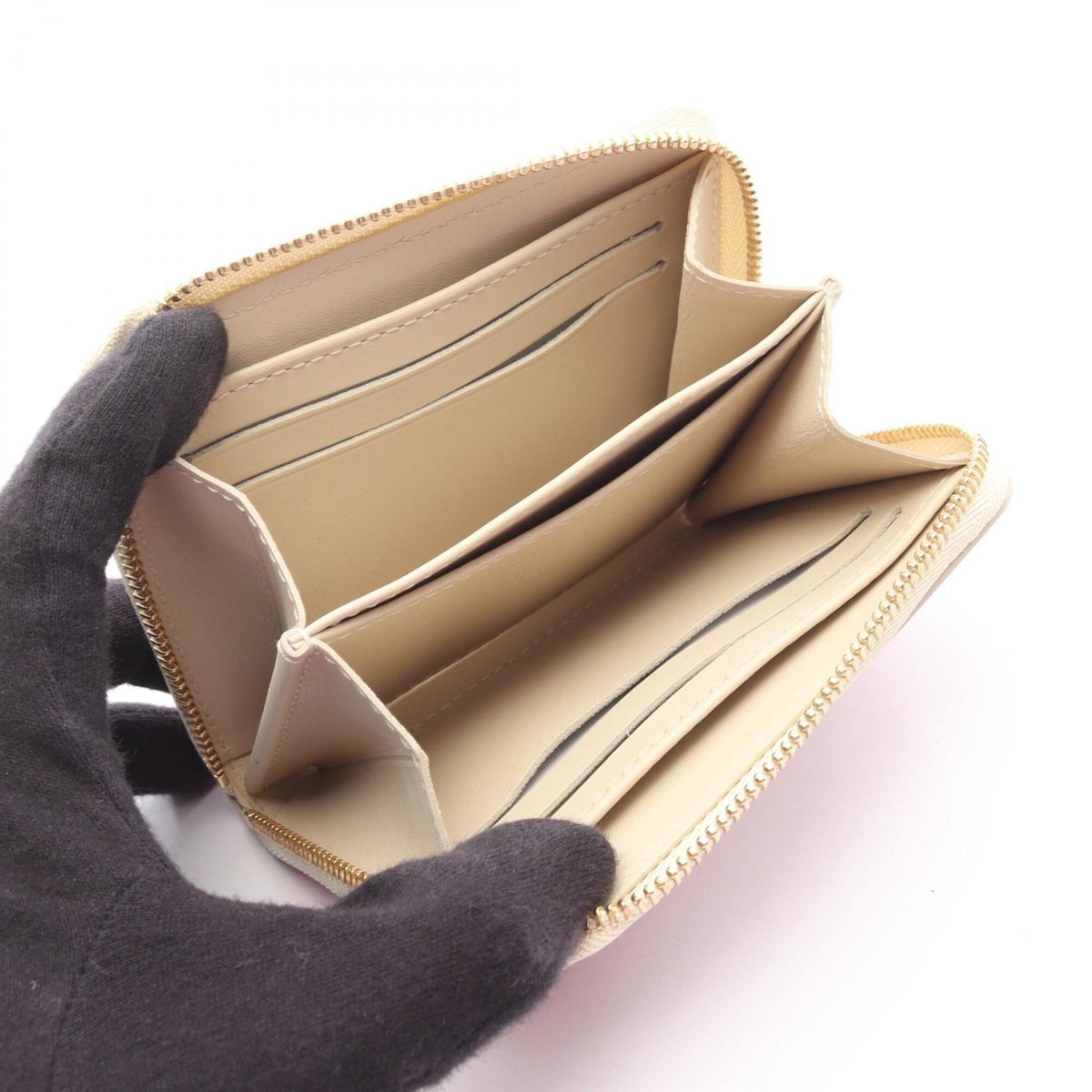 Louis Vuitton Beige Blanc Corail Green Pink Vernis Leather Coin Purse/Coin Case (Pre-Owned)