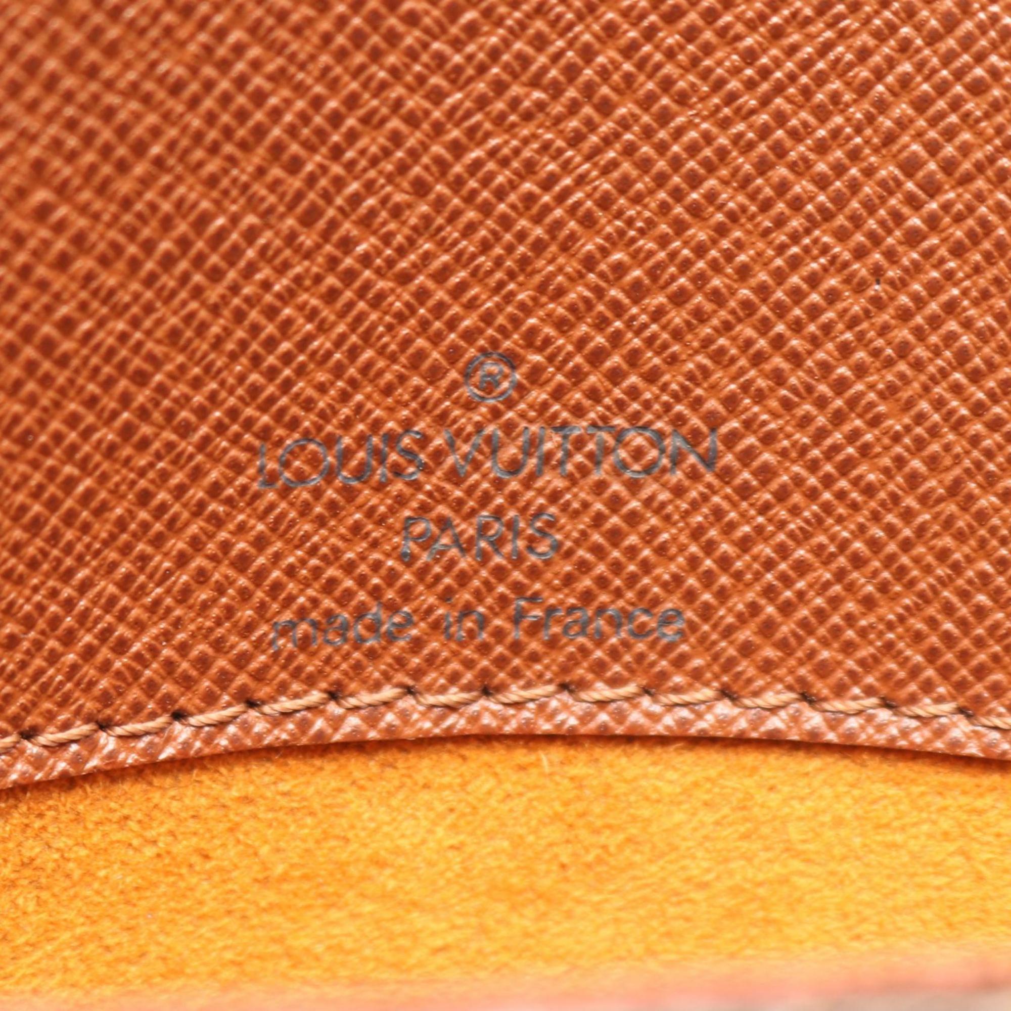 Louis Vuitton Brown Monogram Coated Canvas Leather Shoulder Bag (Pre-Owned)