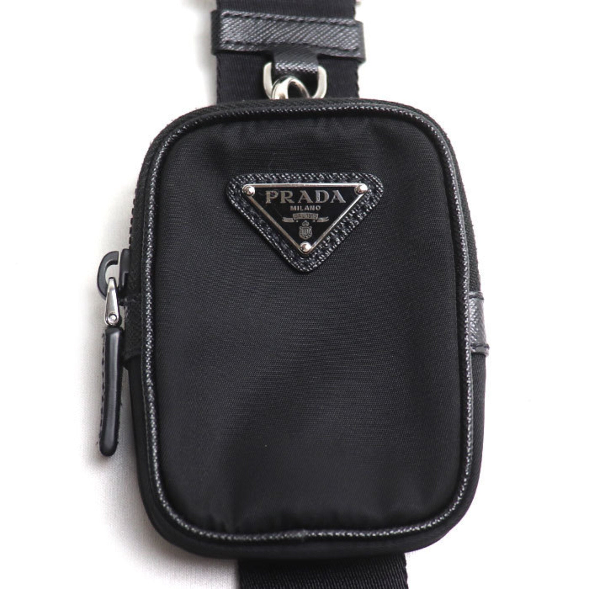 Prada Black Polyamide Pouch Shoulder Bag (Pre-Owned)