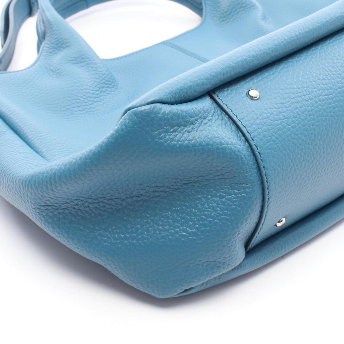 Tod's Blue Leather Handbag Shopping Bag Tote Bag (Pre-Owned)