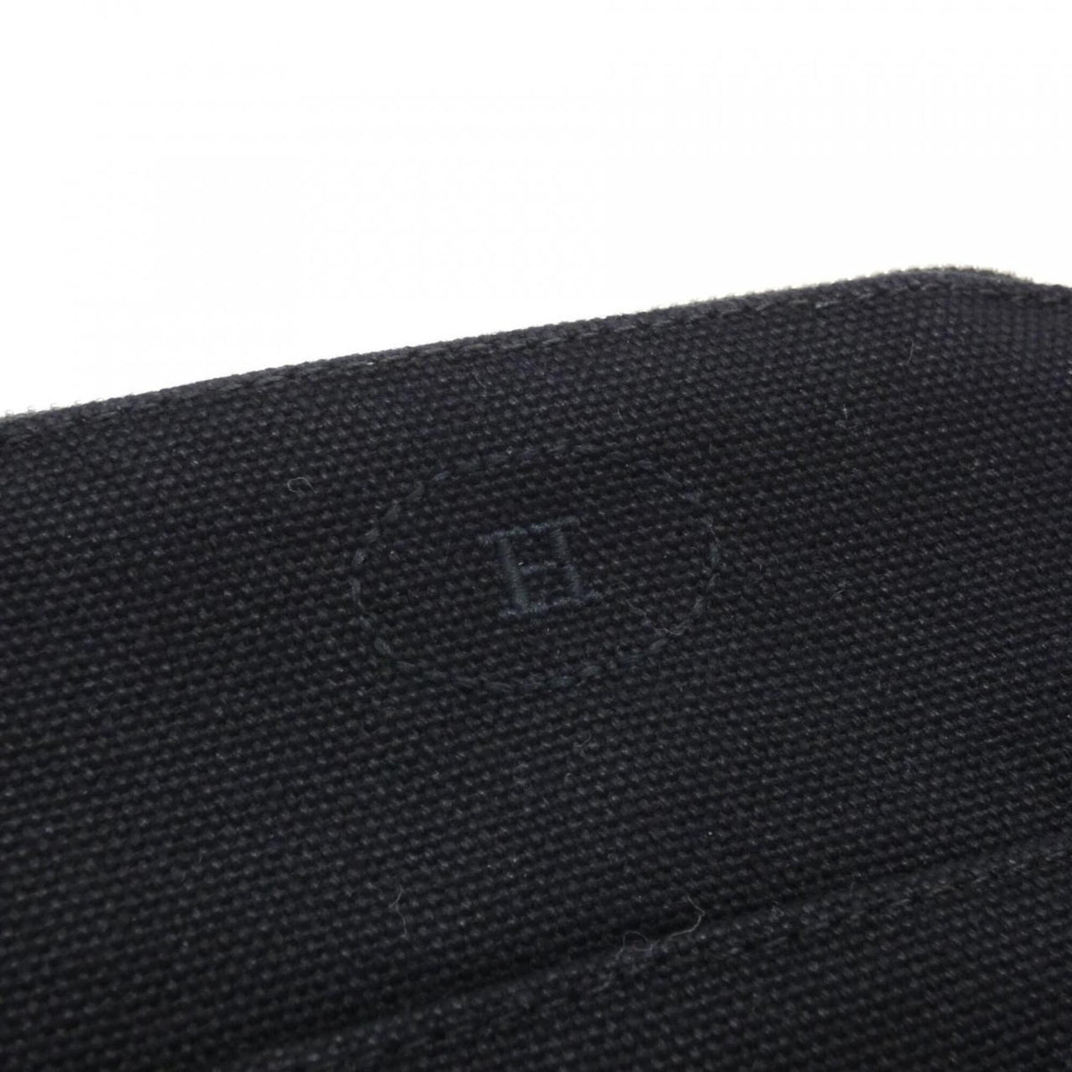 Hermes Black Canvas Pouch (Pre-Owned)
