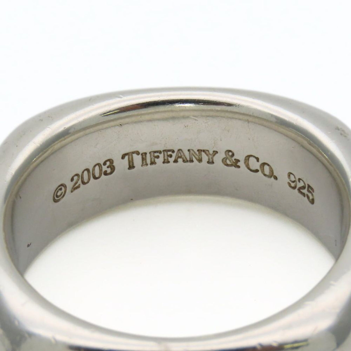 Tiffany Silver Silver 925 Band Ring (Pre-Owned)