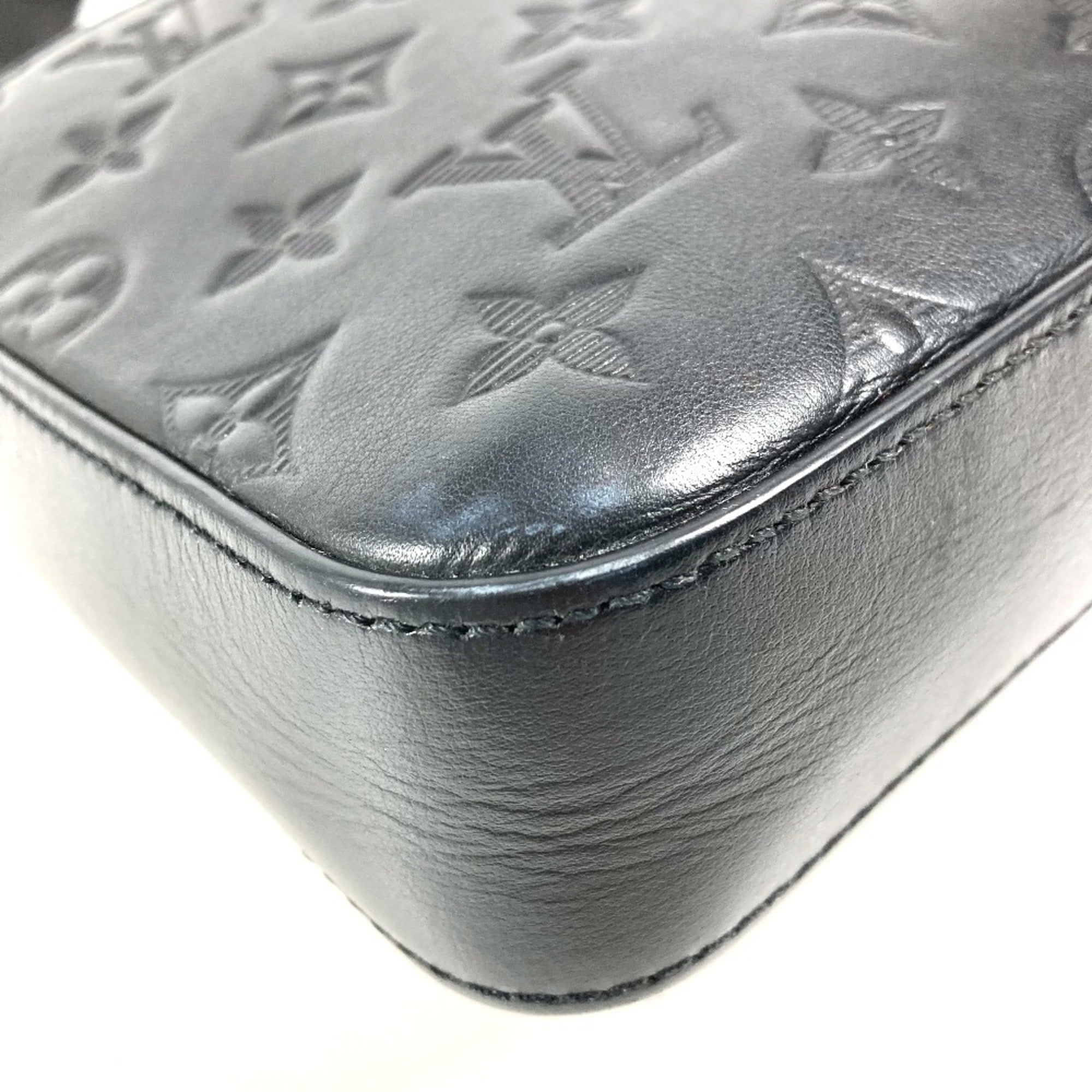 Louis Vuitton Monogram Shadow Black Monogram Shadow Shoulder Bag (Pre-Owned)