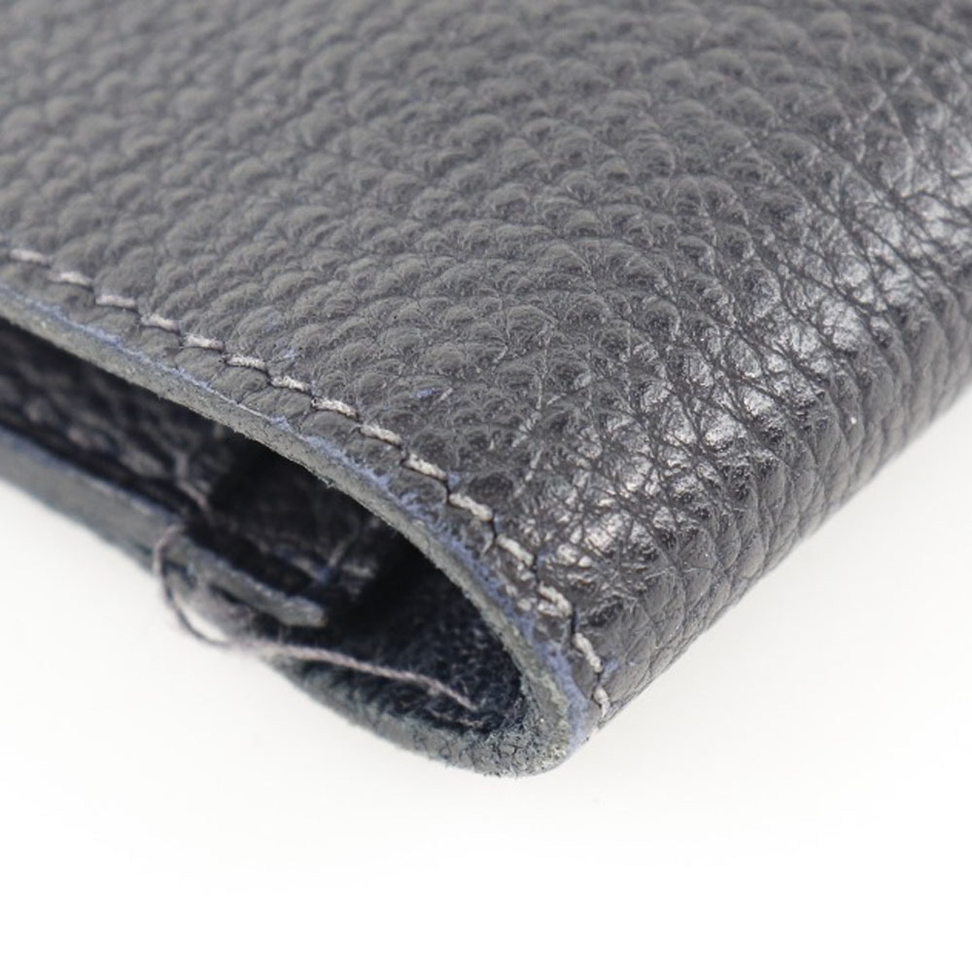 Hermes Dogon Navy Togo Leather Long Bill Wallet (Bi-Fold) (Pre-Owned)