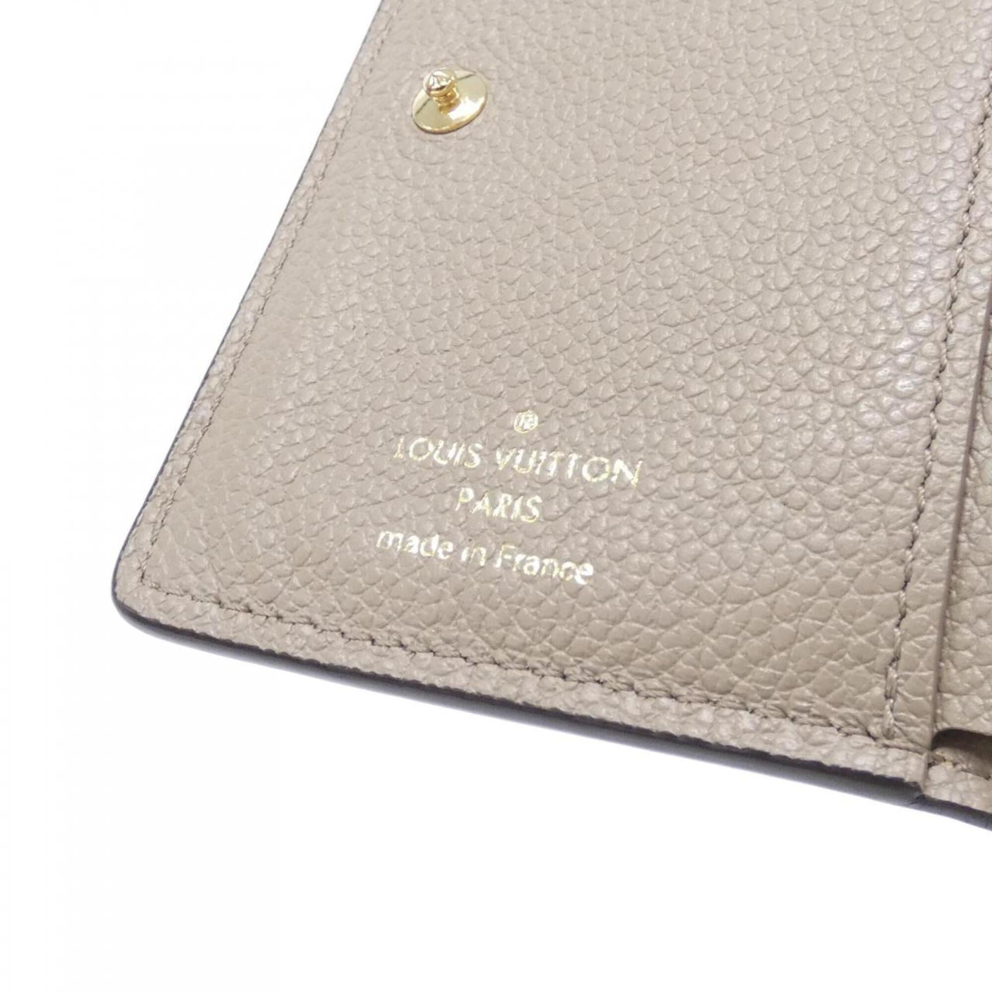 Louis Vuitton Beige Tourterelle Leather Wallet (Bi-Fold) (Pre-Owned)