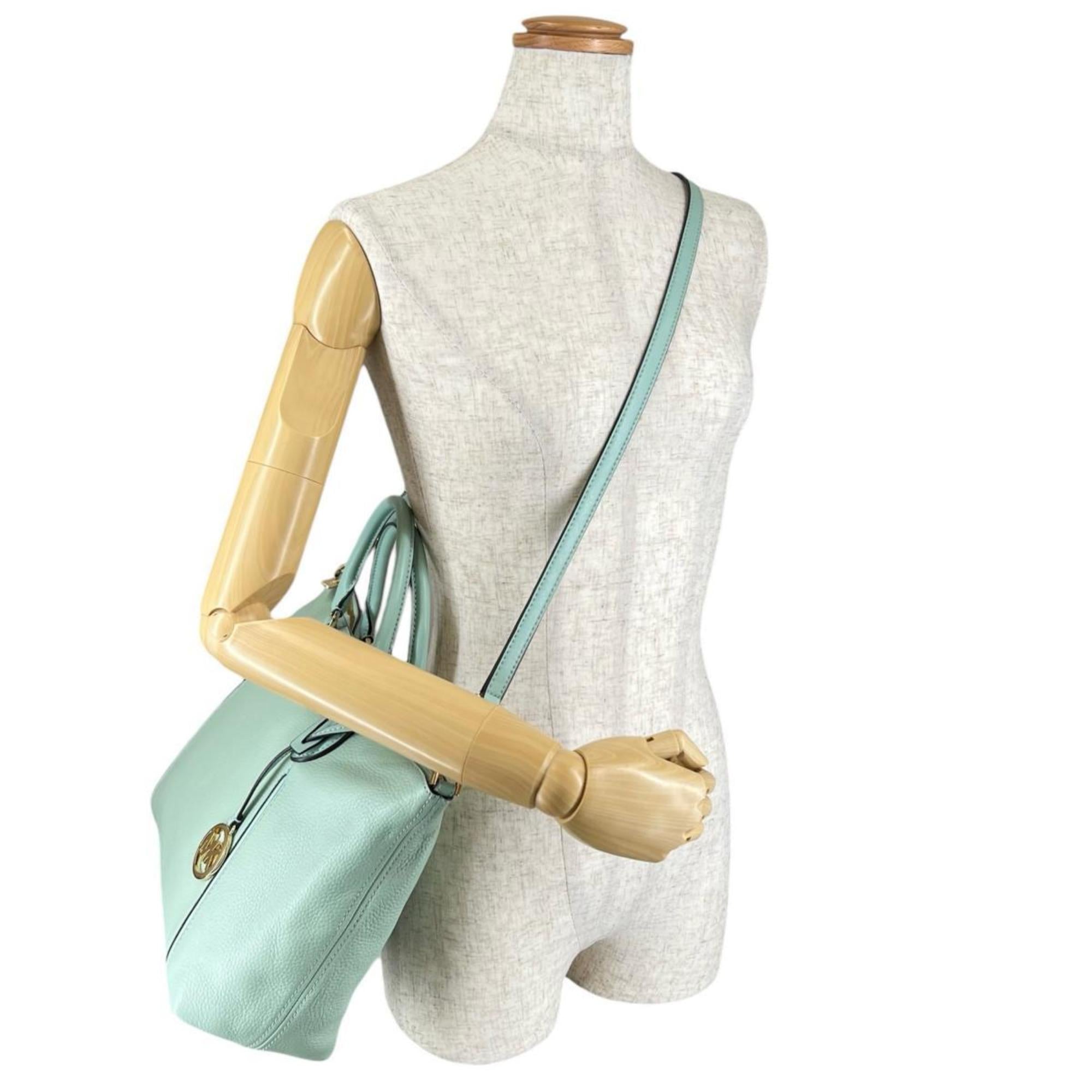 Michael Kors Light Green Handbag Shoulder Bag (Pre-Owned)