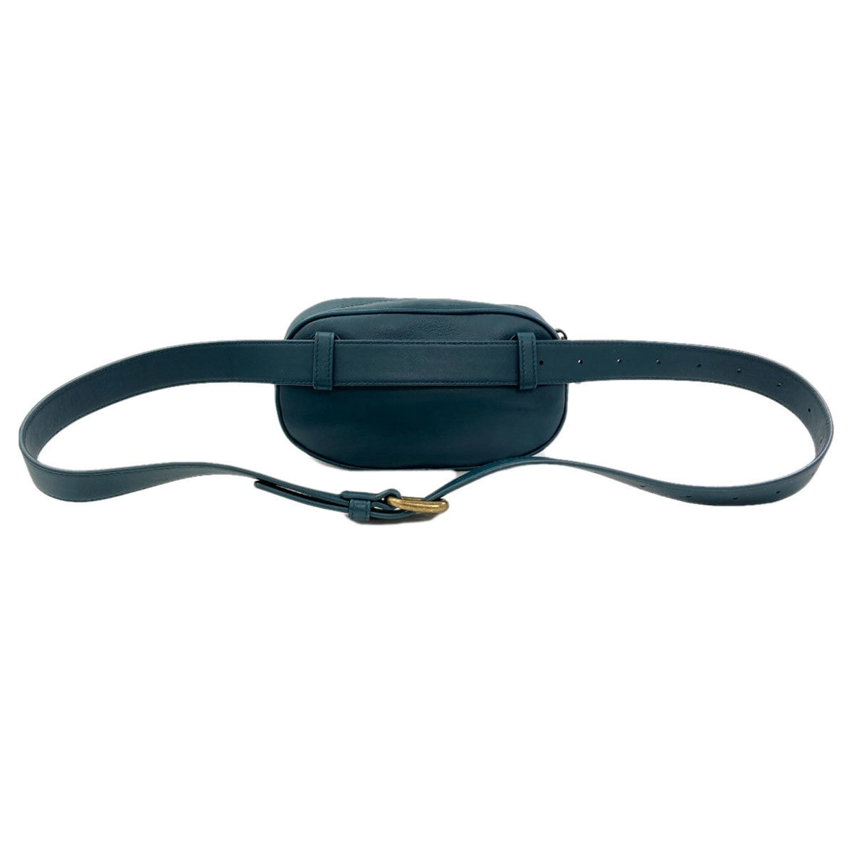 Bottega Veneta Intrecciato Green Leather Fanny Pack (Pre-Owned)